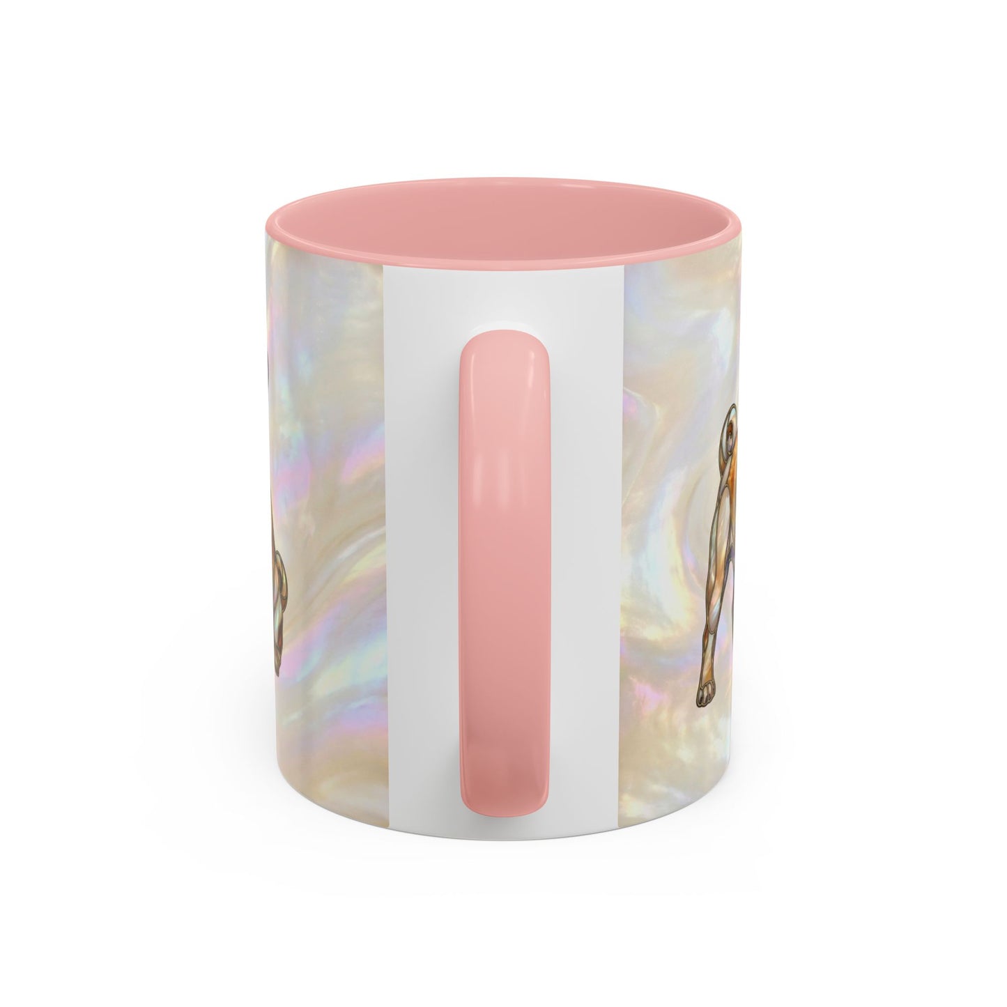 Pug Accent Coffee Mug –  Stained Glass Design (11/15oz) - 14547