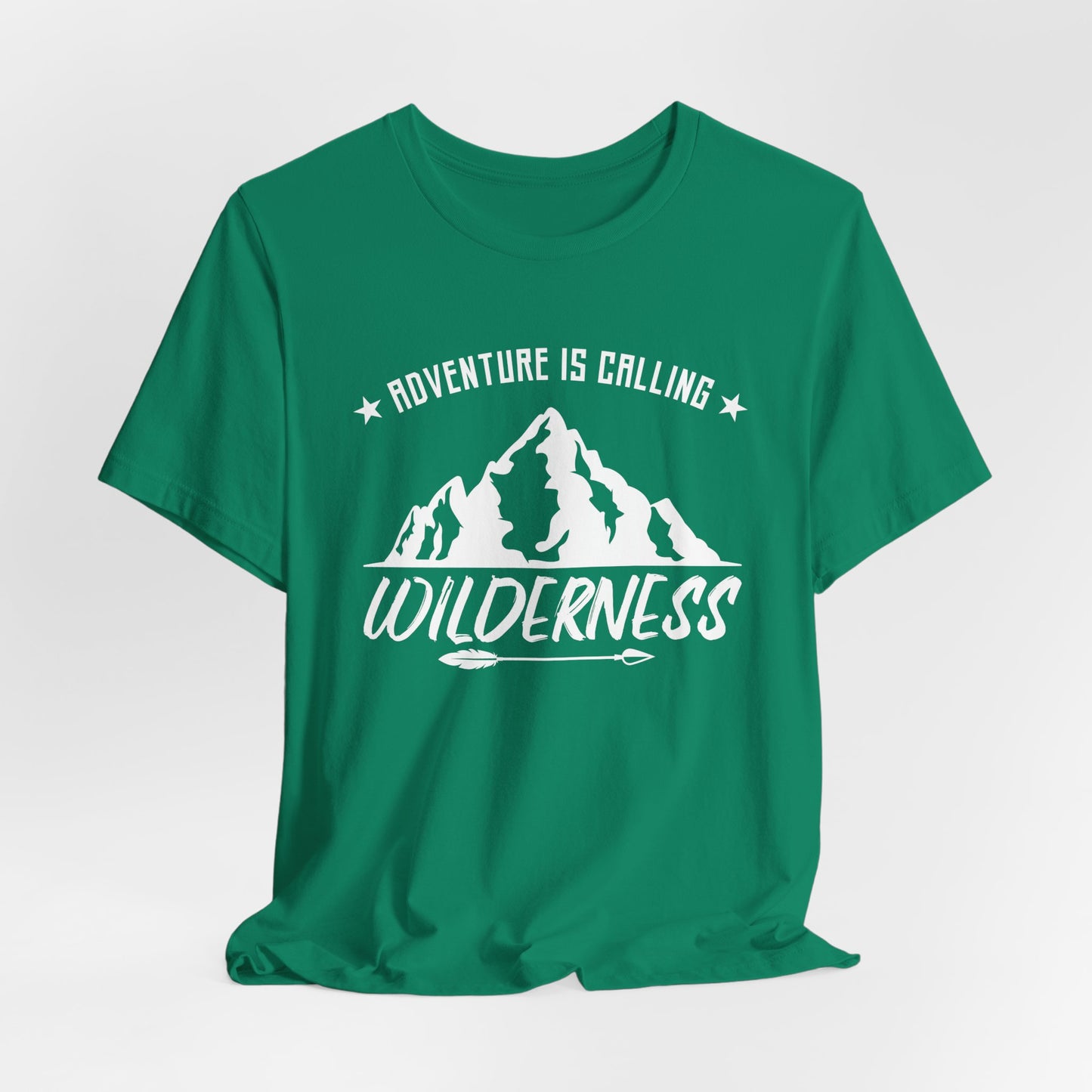 Camping: Adventure Is Calling, Wilderness - Unisex Jersey Short Sleeve Tee - 12585