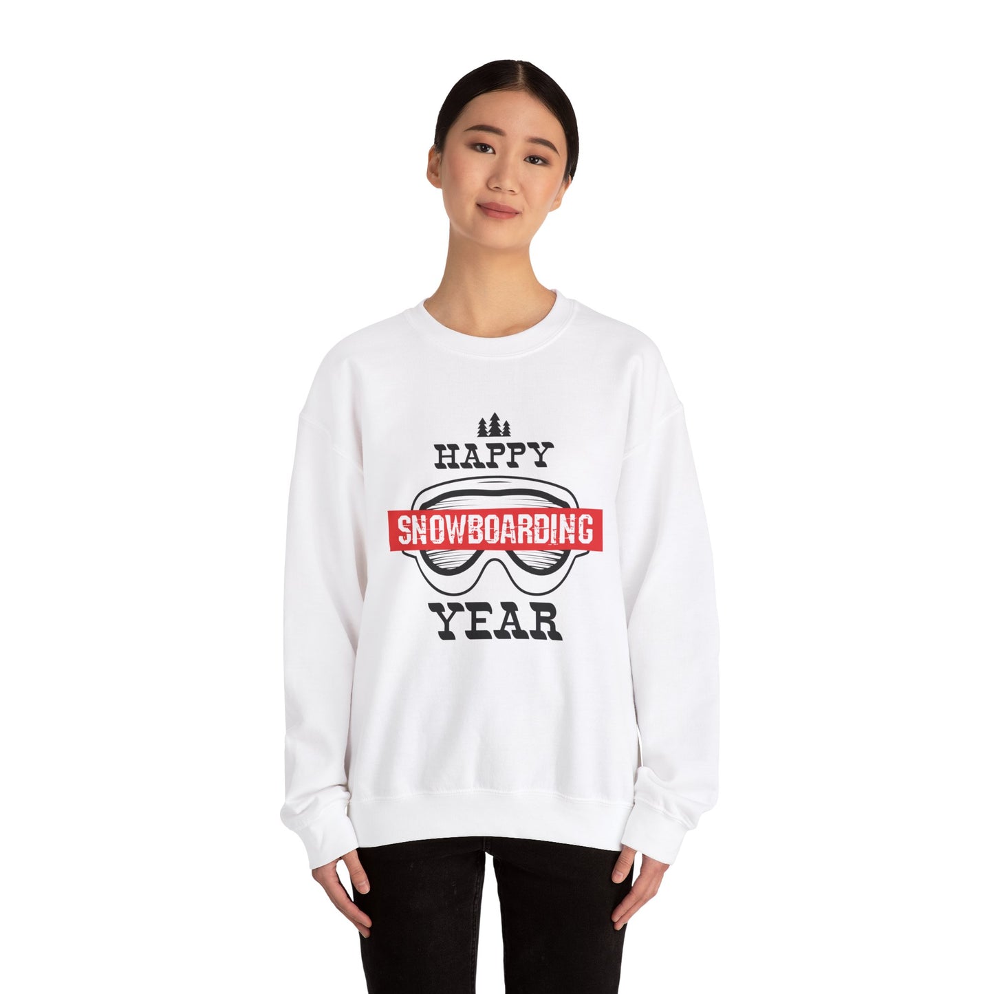 Happy Snowboarding Year - Unisex Heavy Blend™ Crewneck Sweatshirt