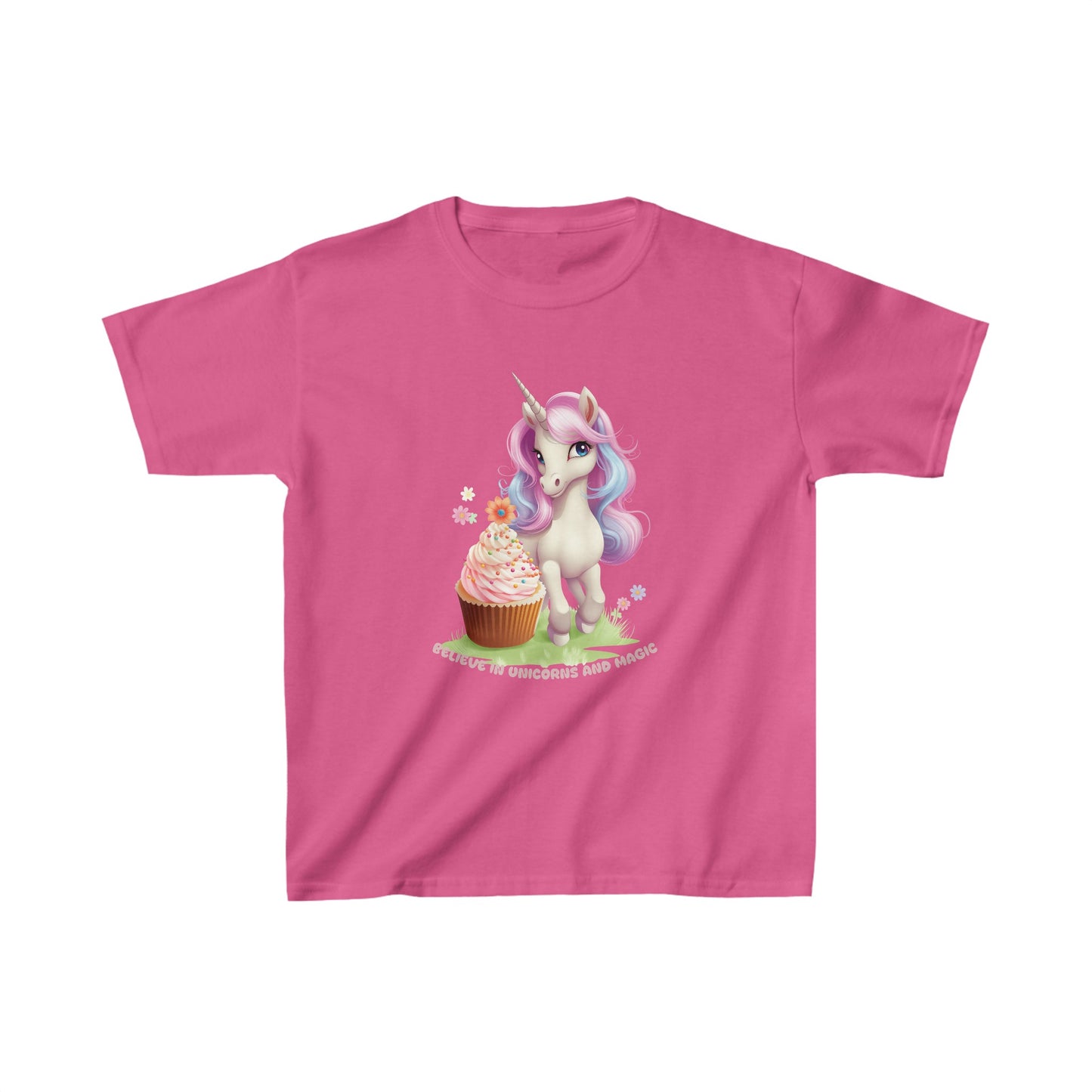 Believe in Unicorns and Magic - Kids Heavy Cotton™ Tee