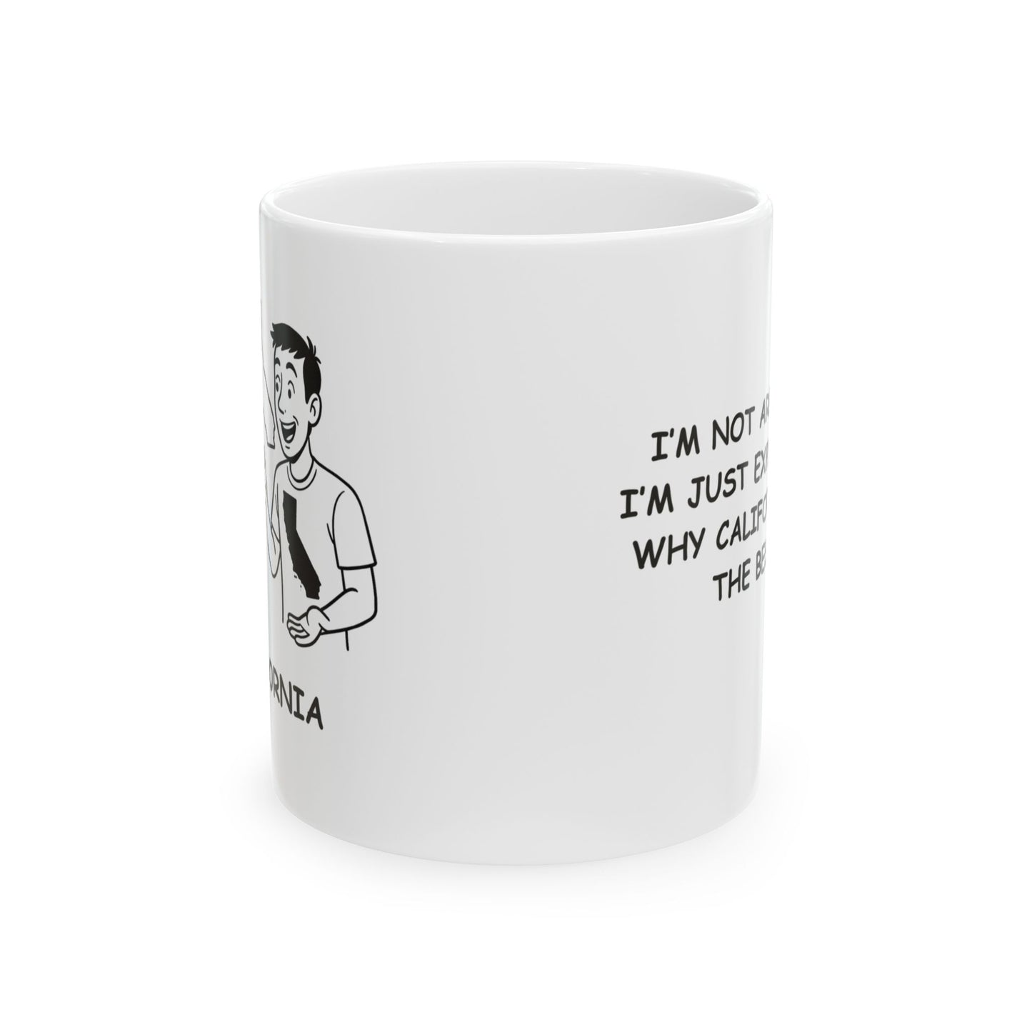 "I’m not arguing, I’m just explaining why California is the best." Ceramic Mug - 11oz & 15oz - 12728