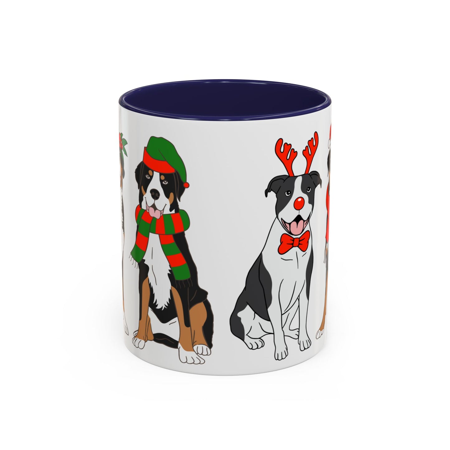 Christmas Dogs - Accent Coffee Mug (11, 15oz) - 10305