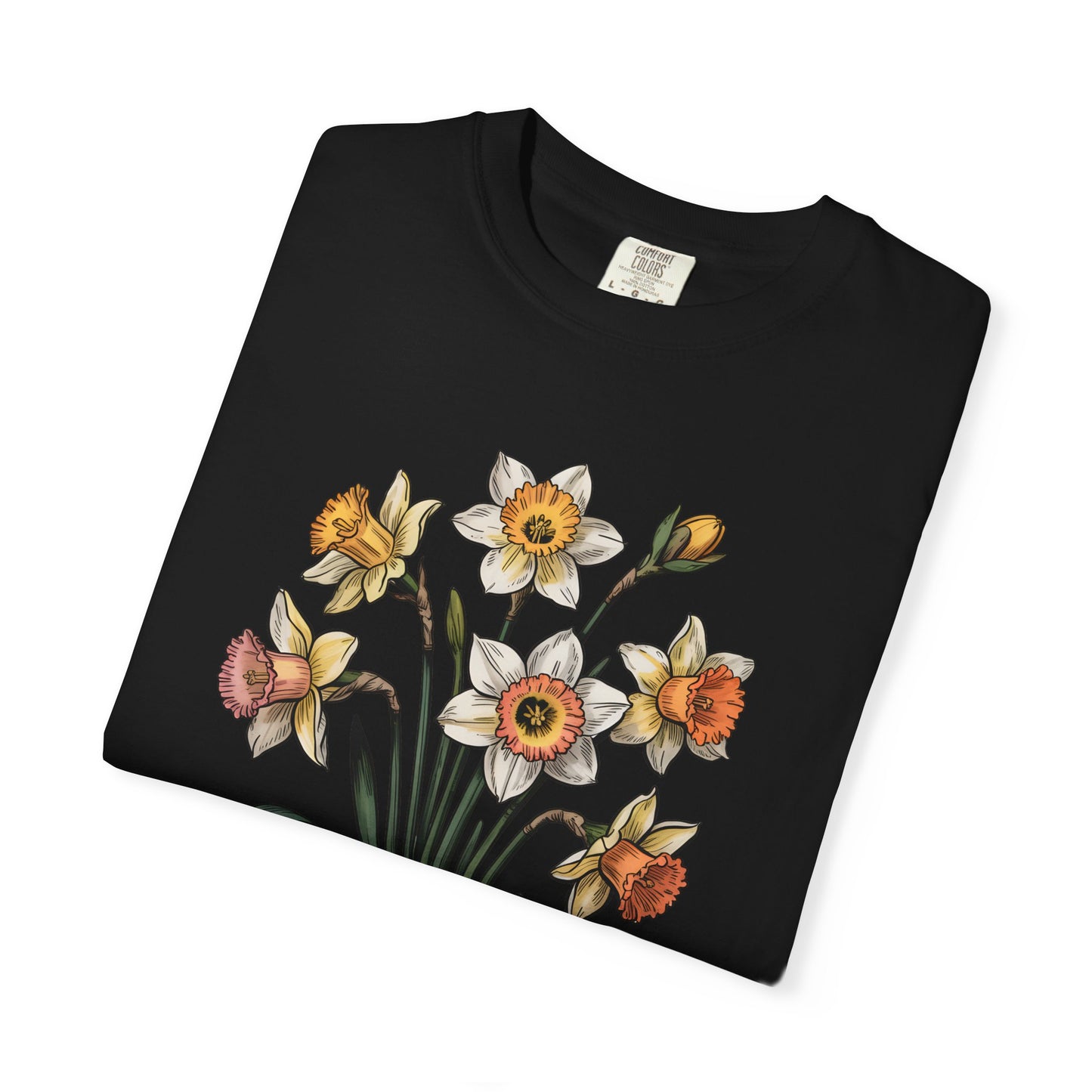 March Birth Flower Shirt – Daffodil Floral Graphic Tee, March Birthday Gift for Her - 14798