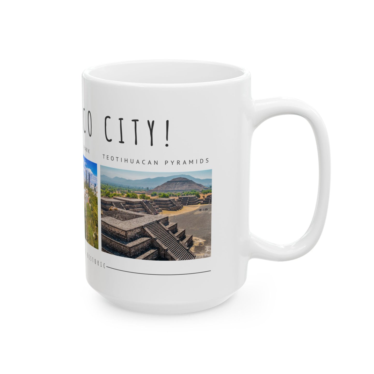 Hello Mexico City Ceramic Mug - 11oz & 15oz - Vibrant, Cultural Design - 12018