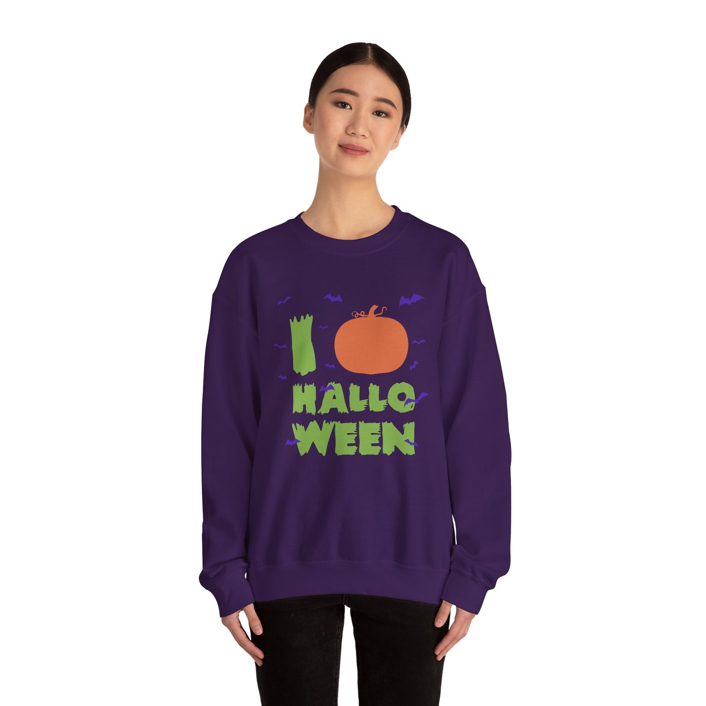I Love Halloween - Unisex Heavy Blend™ Crewneck Sweatshirt - 13807