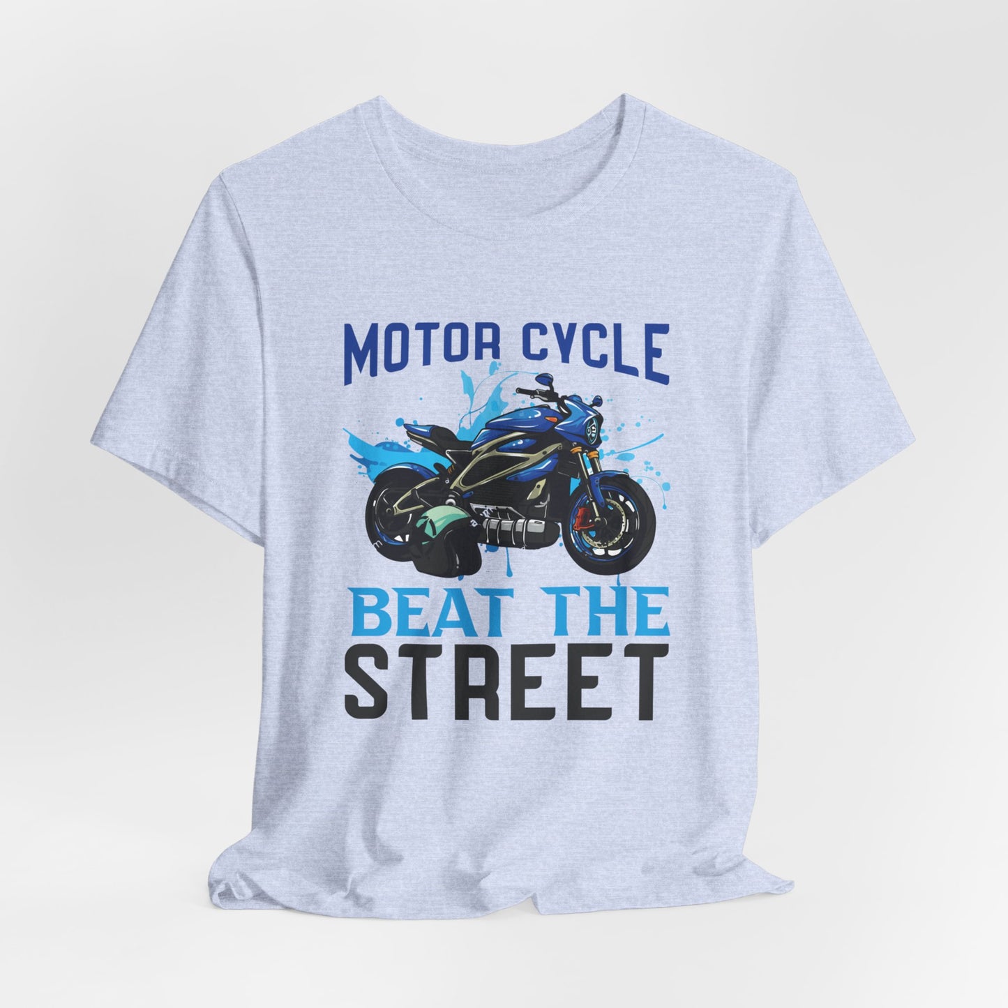 Motorcycle, Beat The Street - Unisex Jersey Short Sleeve Tee