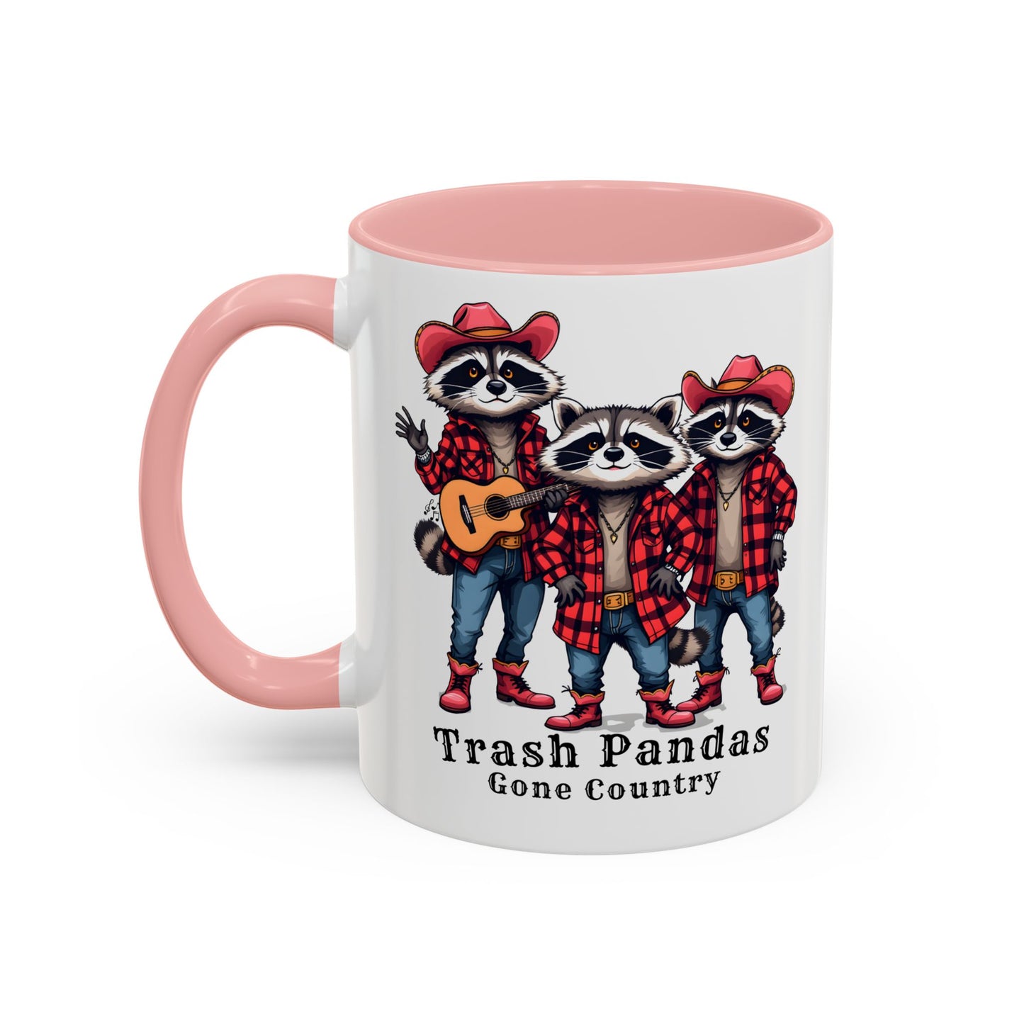 Trash Pandas Gone Country Mug – Funny Raccoon Band Coffee Mug Gift - 14860