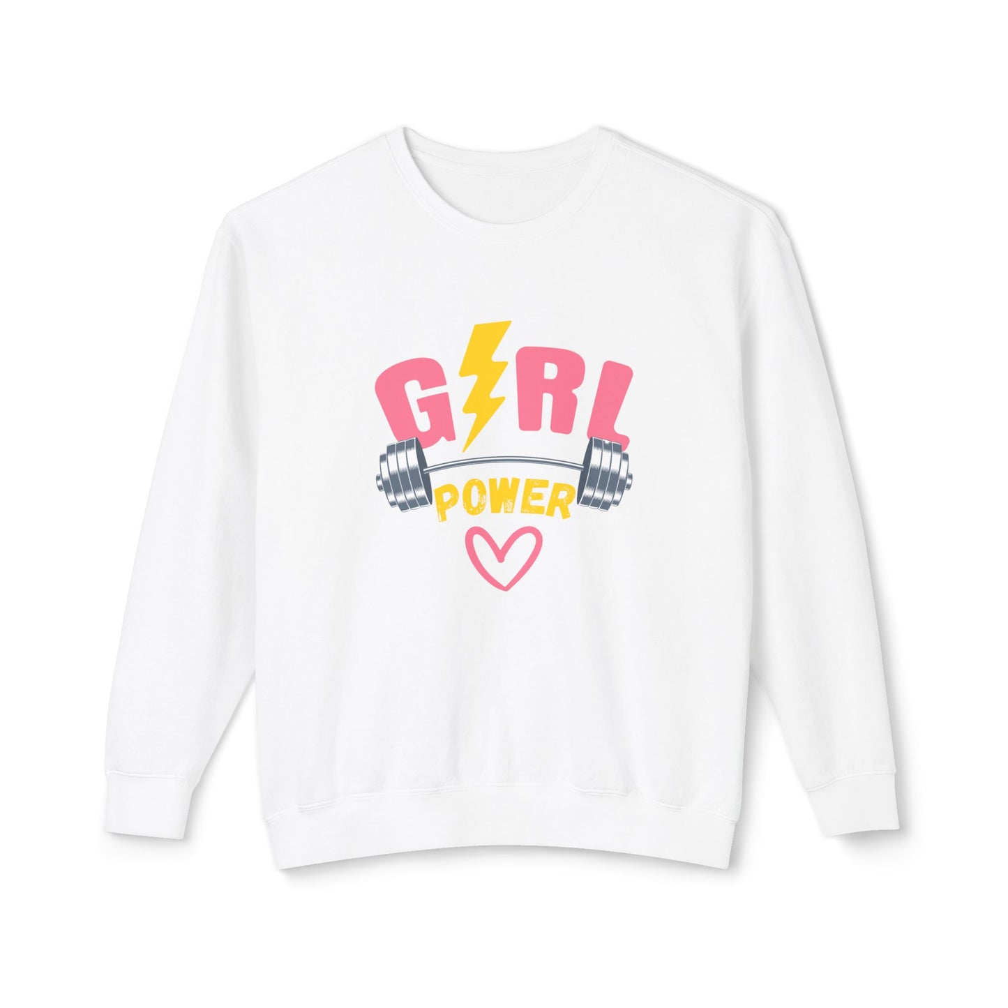 Gym, Girl Power - Unisex Lightweight Crewneck Sweatshirt - 11200