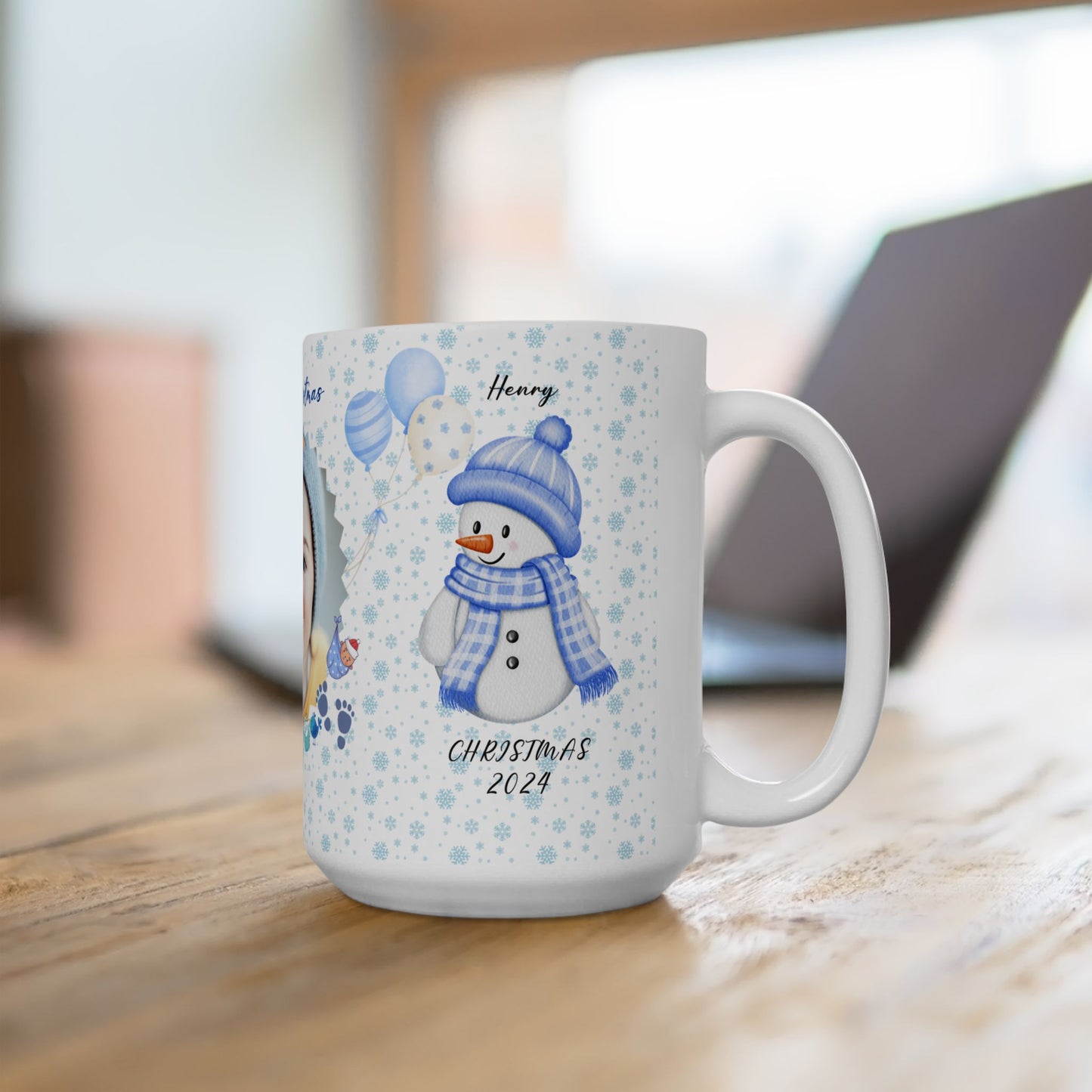 First Christmas. Baby Boy, Customizable - Ceramic Mug, (11oz, 15oz) - 10000