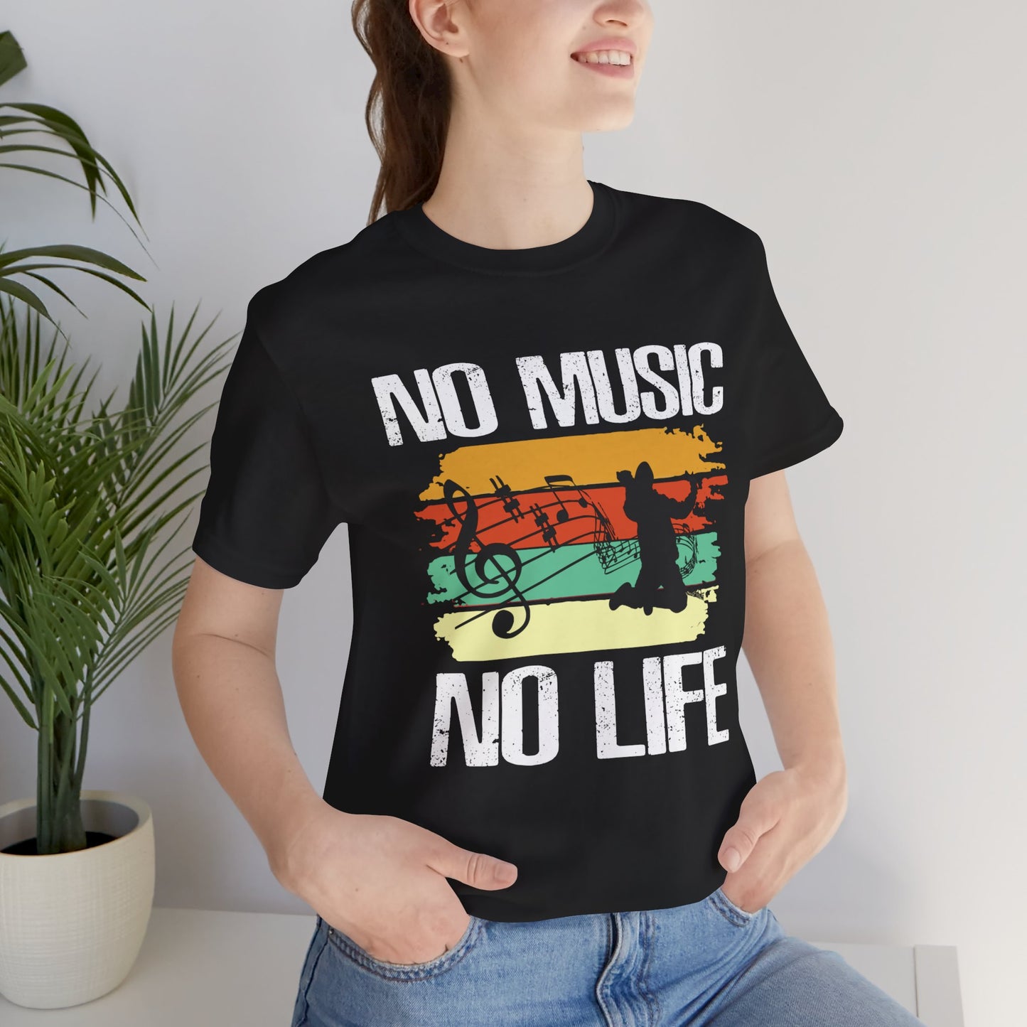 No Music No Life - Unisex Jersey Short Sleeve Tee