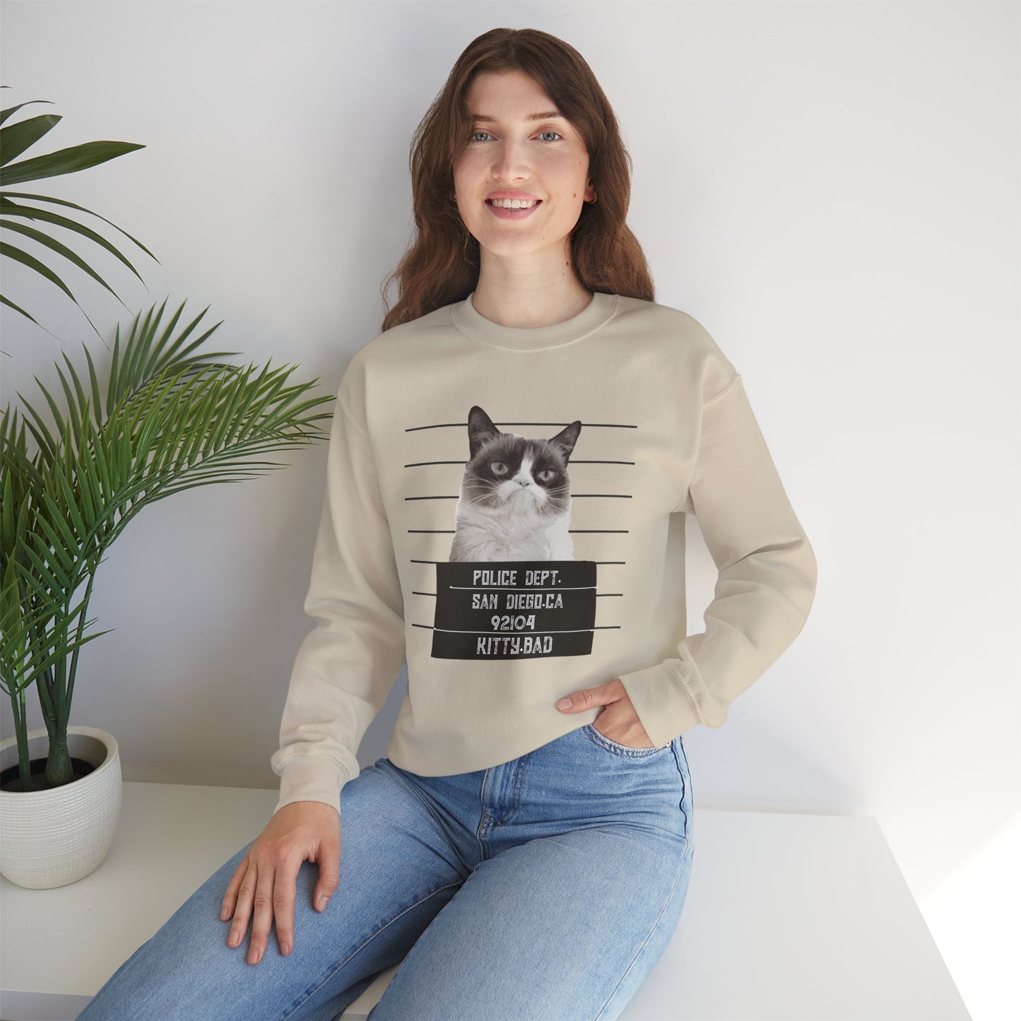 Kitty Bad - Unisex Heavy Blend™ Crewneck Sweatshirt