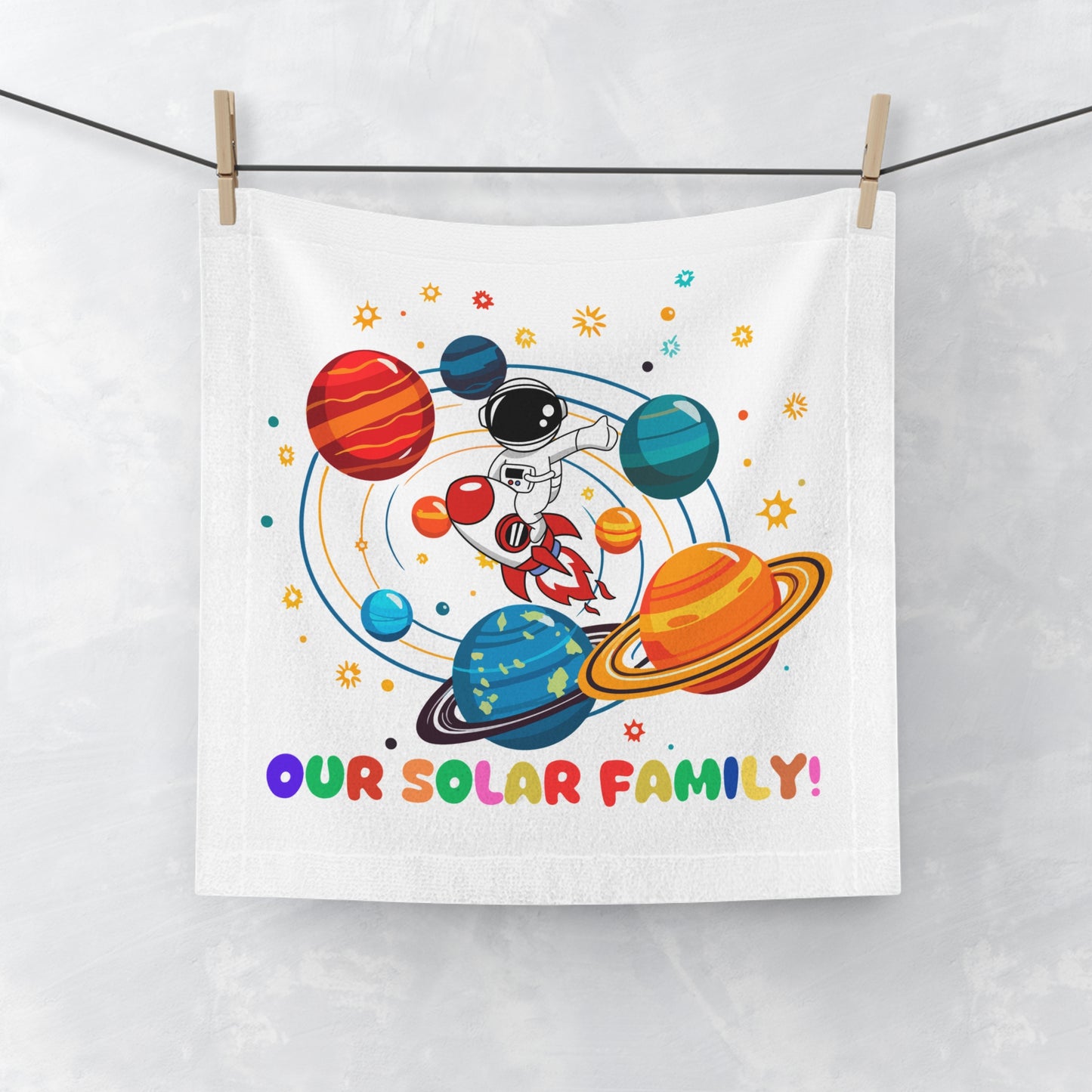 Our Solar Family - Face Towel