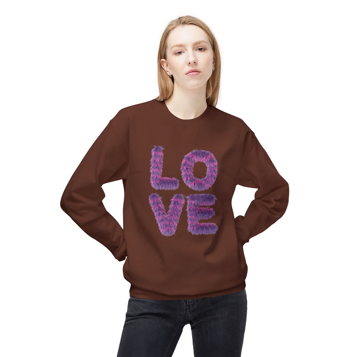 Love - Unisex Midweight Softstyle Fleece Crewneck Sweatshirt - 11558