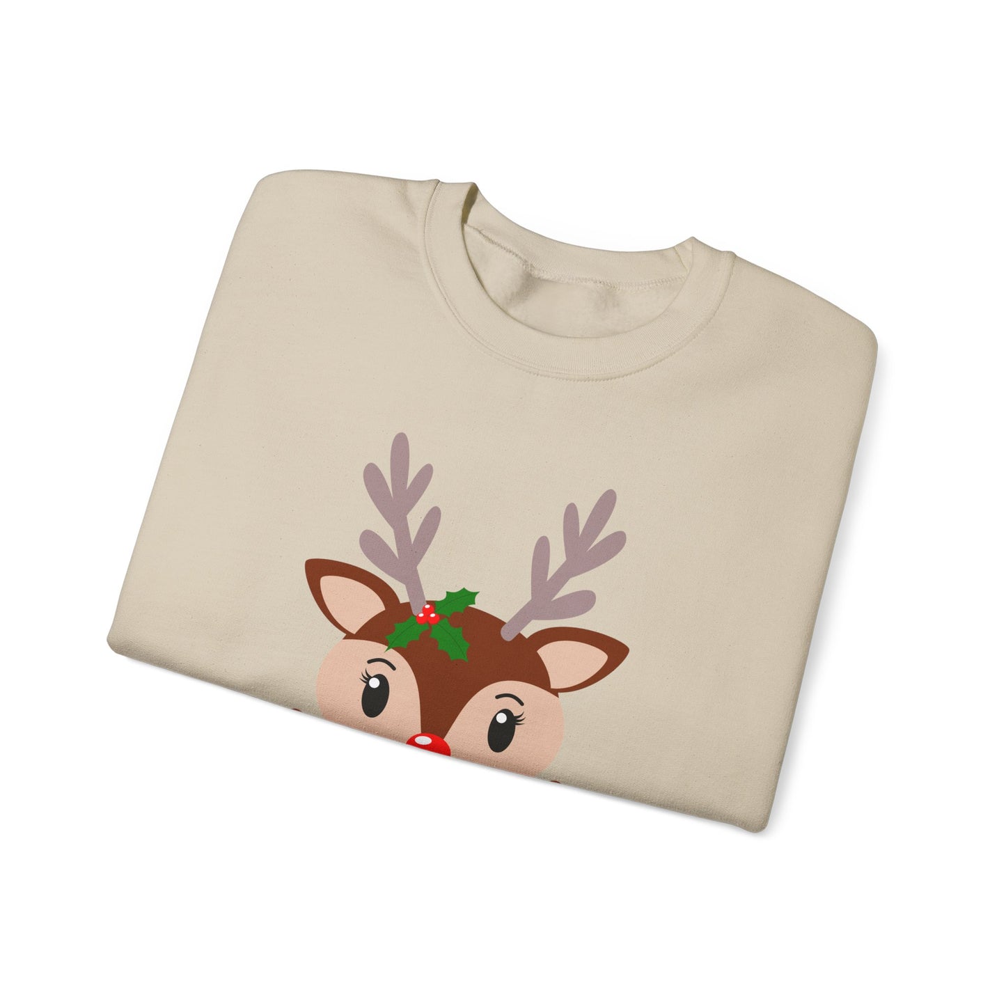 Reindeer, Merry Christmas - Unisex Heavy Blend™ Crewneck Sweatshirt