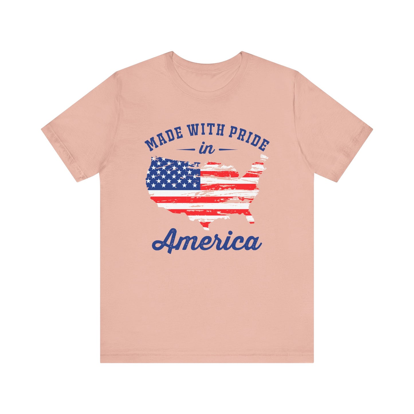 American Pride Unisex Tee, Patriotic Shirt, USA Pride Tee, Independence Day Apparel, Gift for Veterans, Summer Fashion - 13693