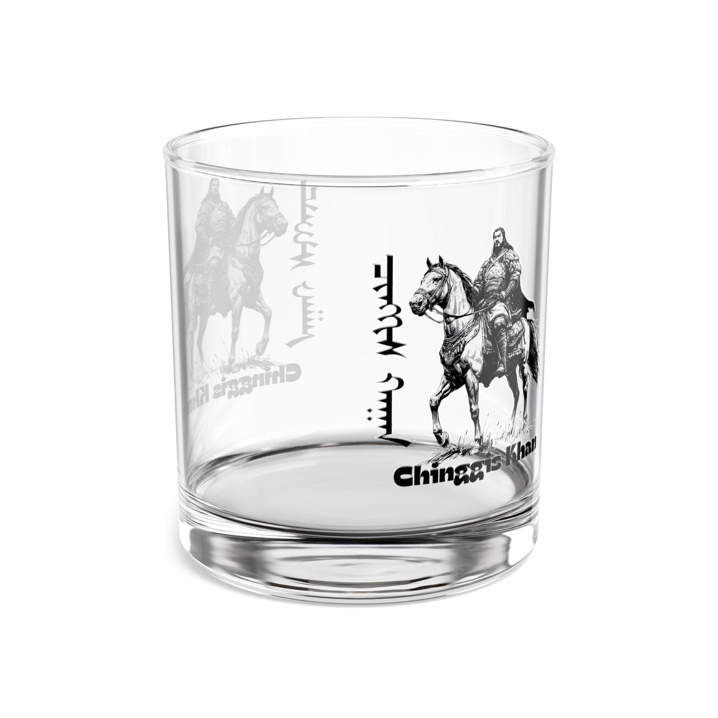 Mongolia: Chinggis Khan - Rocks Glass, 10oz