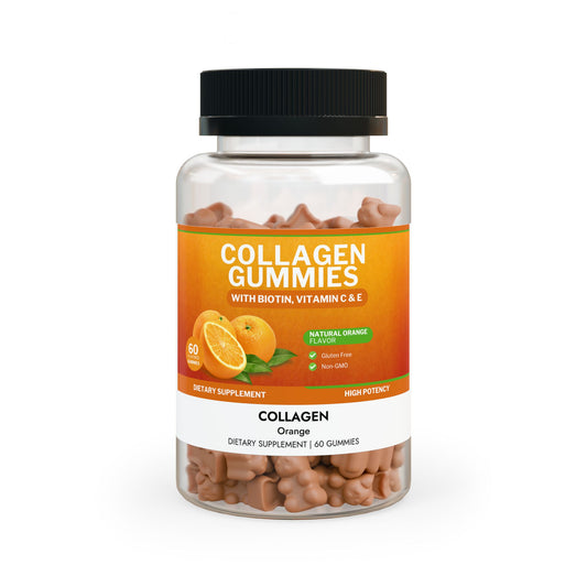 Orange Flavored Collagen Gummies (60 Gummies)