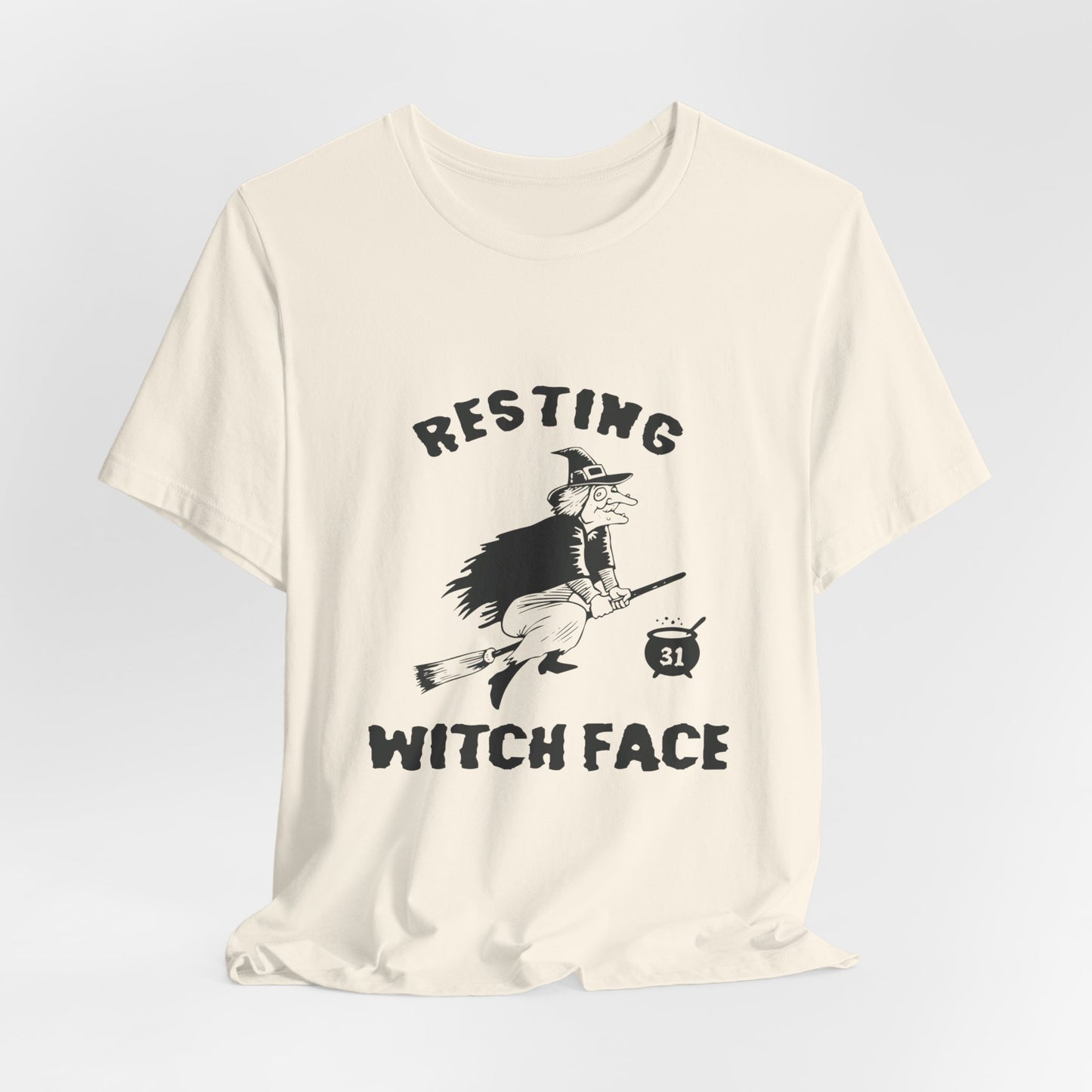 Halloween: Resting Witch Face - Unisex Jersey Short Sleeve Tee