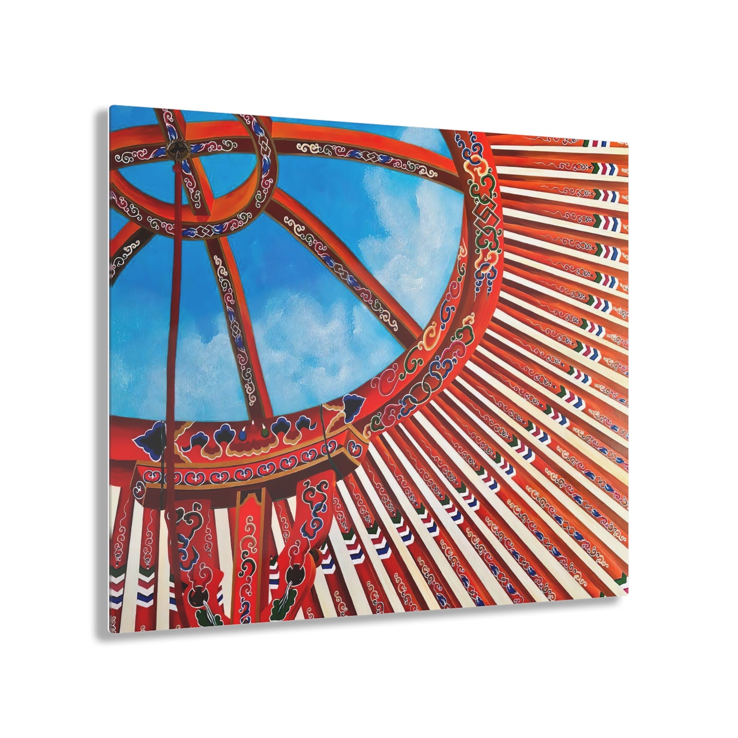 Mongol Yurt Top - Acrylic Prints