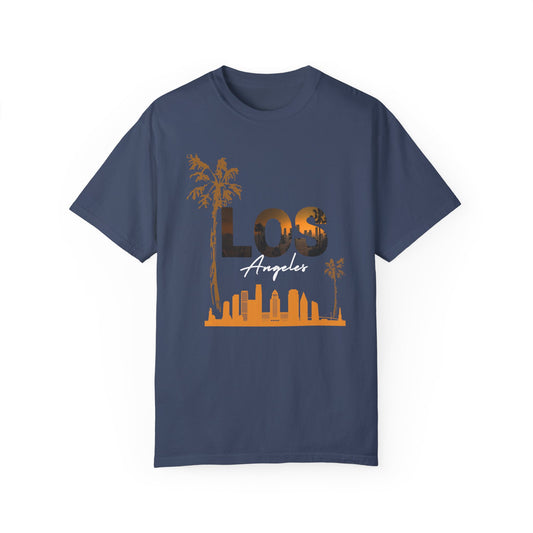 Los Angeles Unisex T-Shirt - Garment-Dyed Tee for Casual Style - 12081