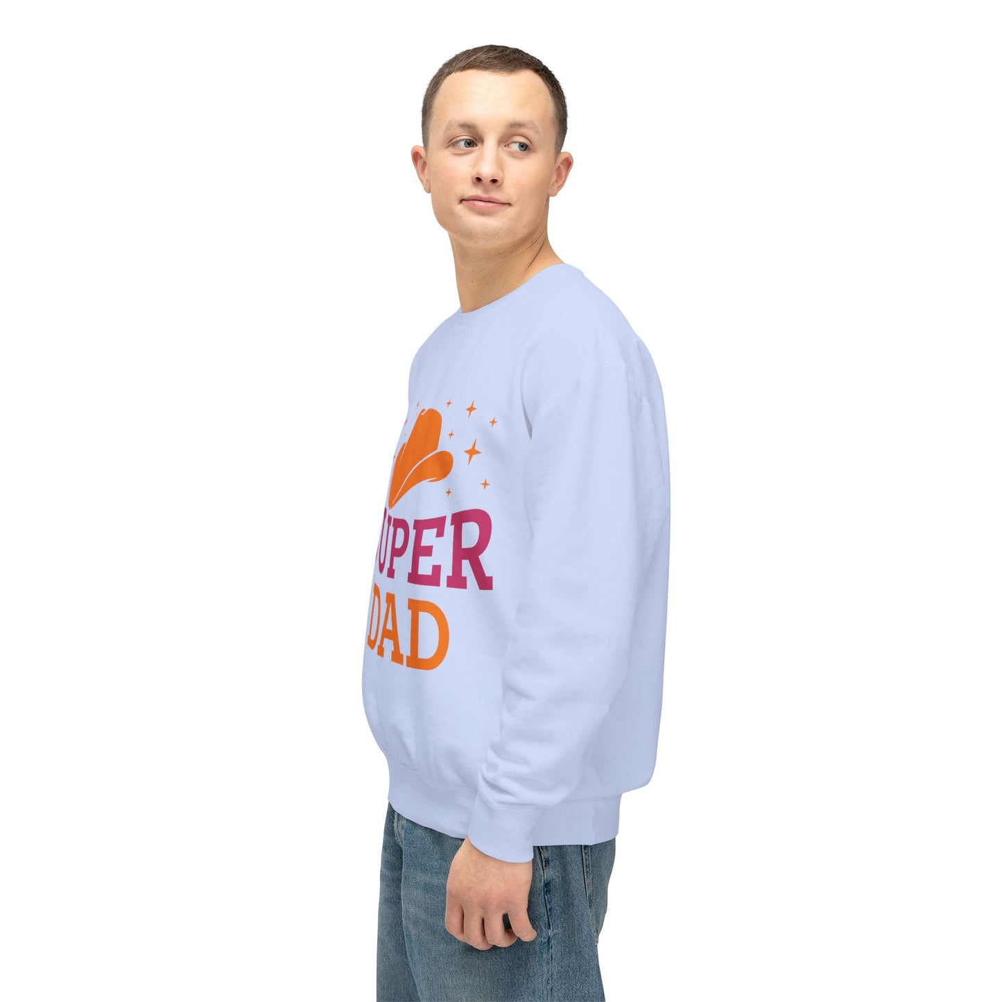 Super Dad Unisex Lightweight Crewneck Sweatshirt | Perfect Gift for Father's Day - 12907
