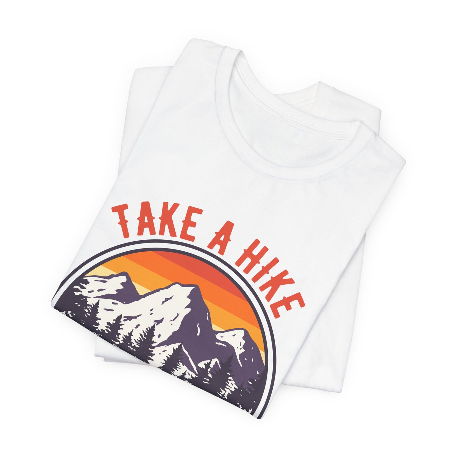 Camping: Take A Hike - Unisex Jersey Short Sleeve Tee