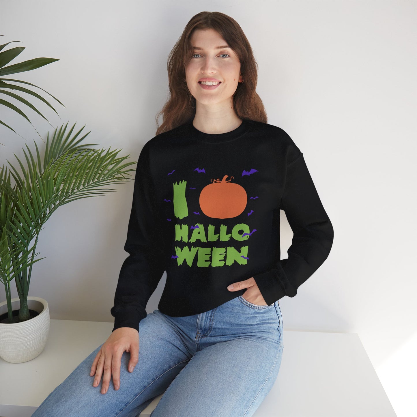 I Love Halloween - Unisex Heavy Blend™ Crewneck Sweatshirt - 13807