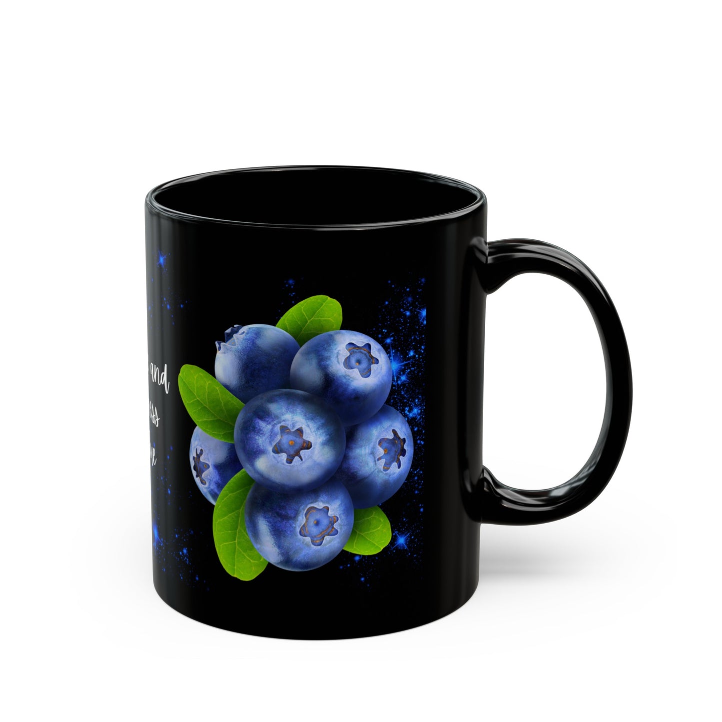 Sparkle & Sweetness in Blue - Black Mug (11oz, 15oz)