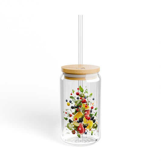 Fruit: The Ultimate Snack,  Customizable - Sipper Glass, 16oz