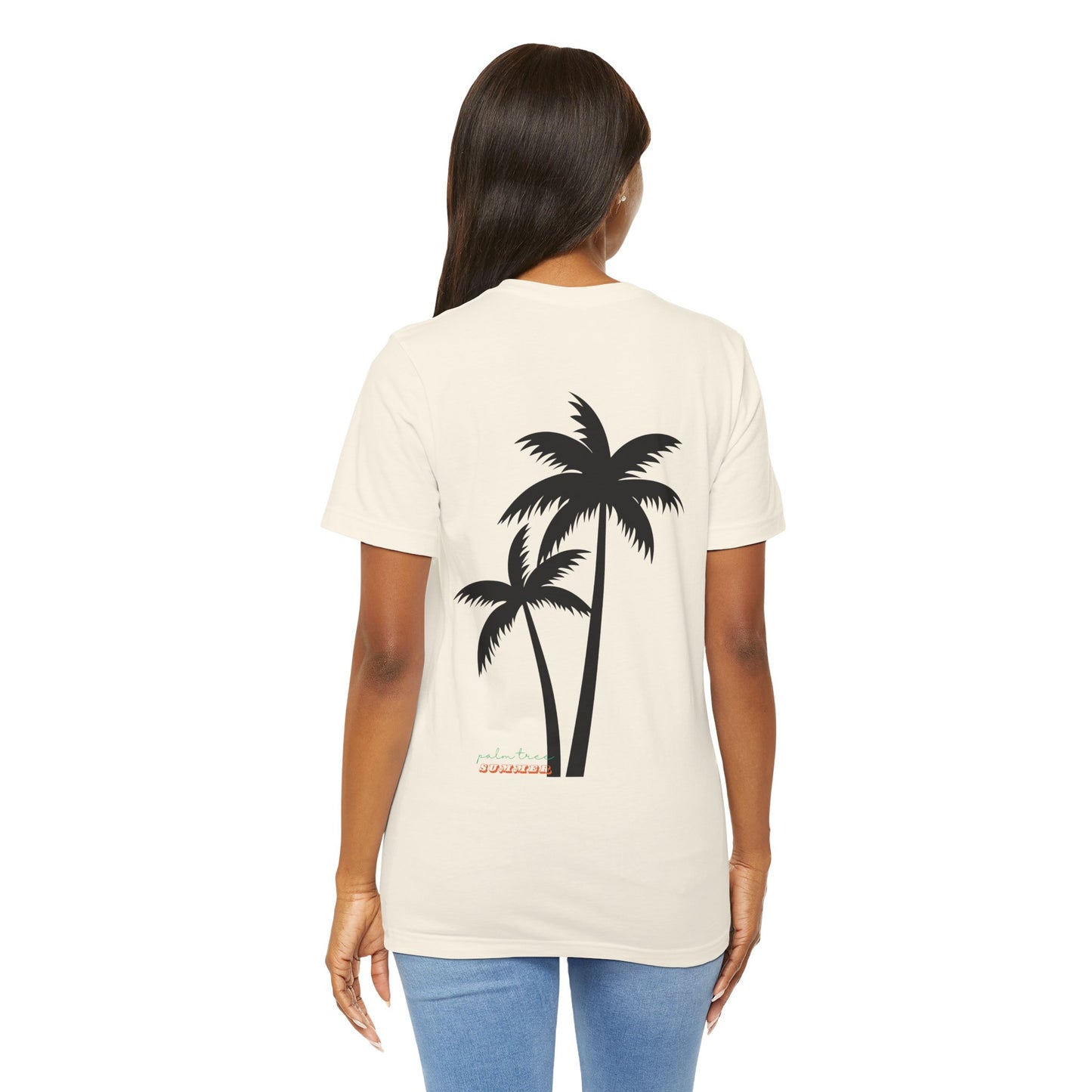 Summer, Palm Tree - Unisex Jersey Short Sleeve Tee - 13317