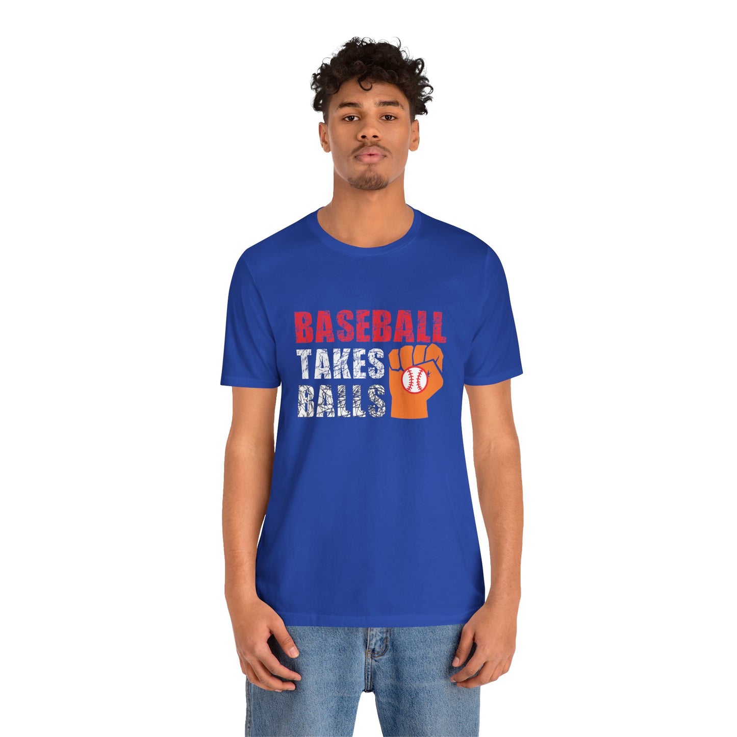 Baseball Takes Balls - Unisex Jersey Short Sleeve Tee