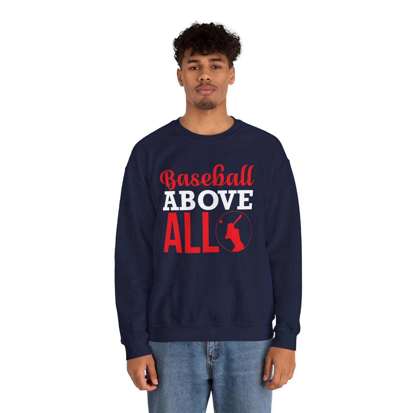 Baseball Above All - Unisex Heavy Blend™ Crewneck Sweatshirt