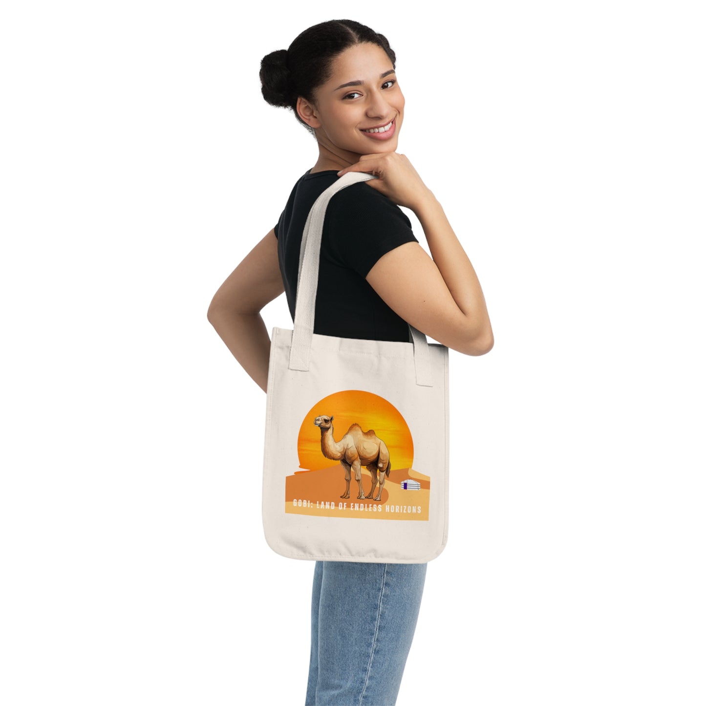 Gobi: Land of Endless Horizons - Organic Canvas Tote Bag - 10383