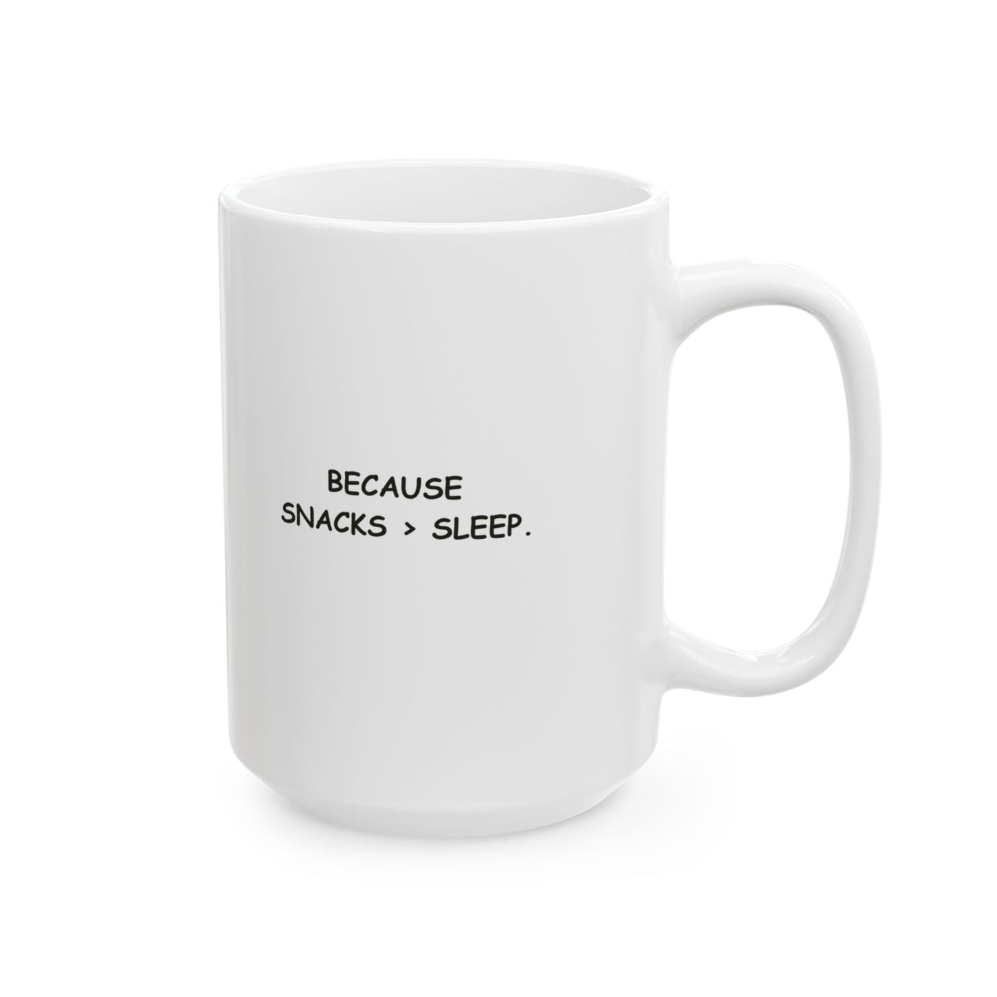 “Wake me up before you go-go... to the dairy.”  (Because snacks > sleep.) Ceramic Coffee Mug - 13924