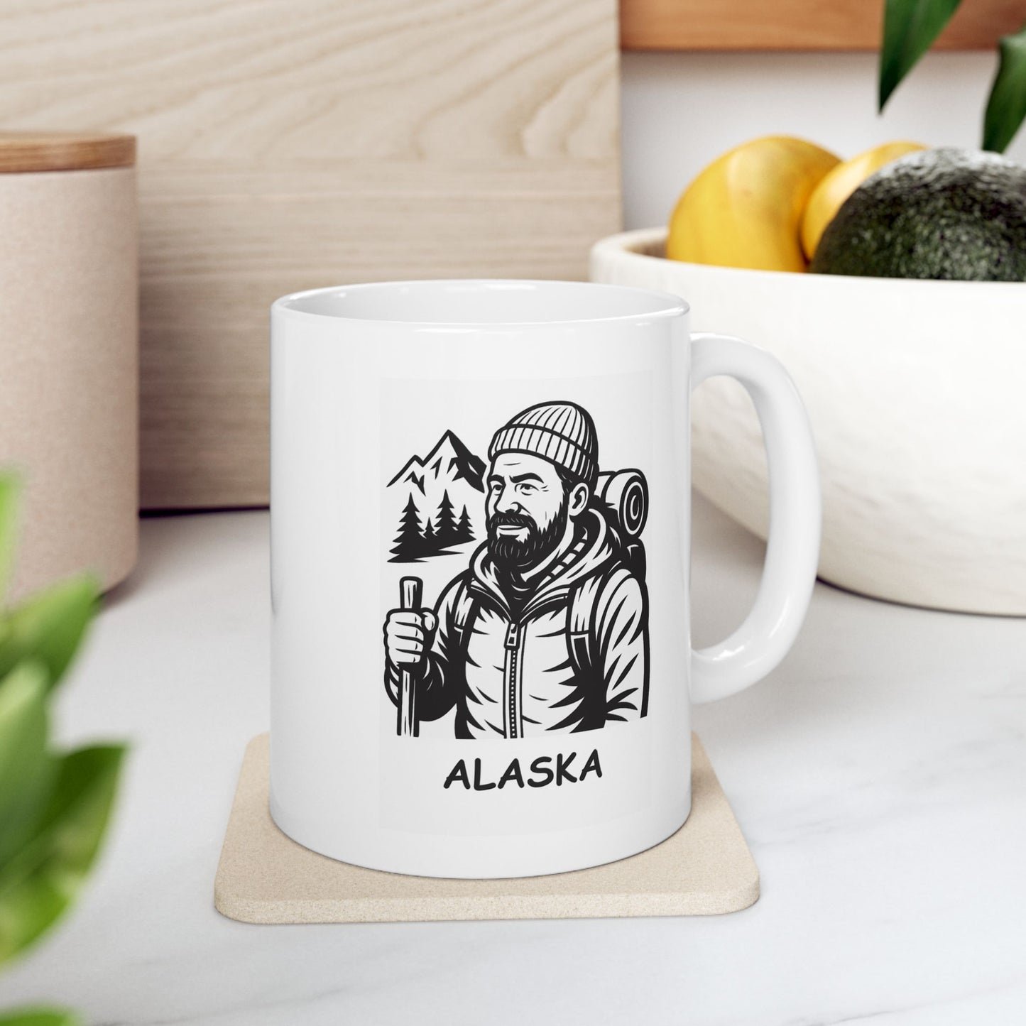 "In Alaska, it’s not ‘toughing it out,’ it’s ‘living the dream.’" Ceramic Mug - 13056