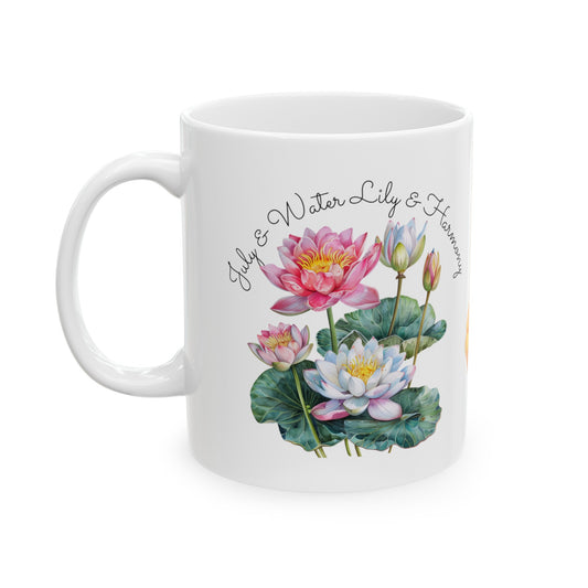 Happy Birthday - July, Customized Ceramic Mug, (11oz, 15oz)