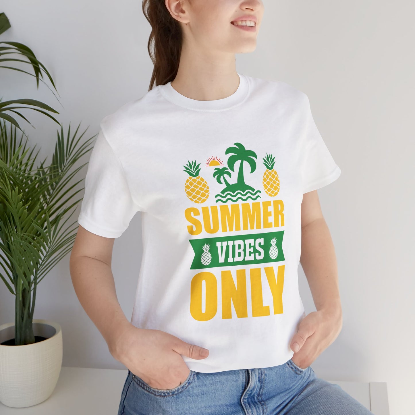Summer Vibes Only- Unisex Jersey Short Sleeve Tee - 13187