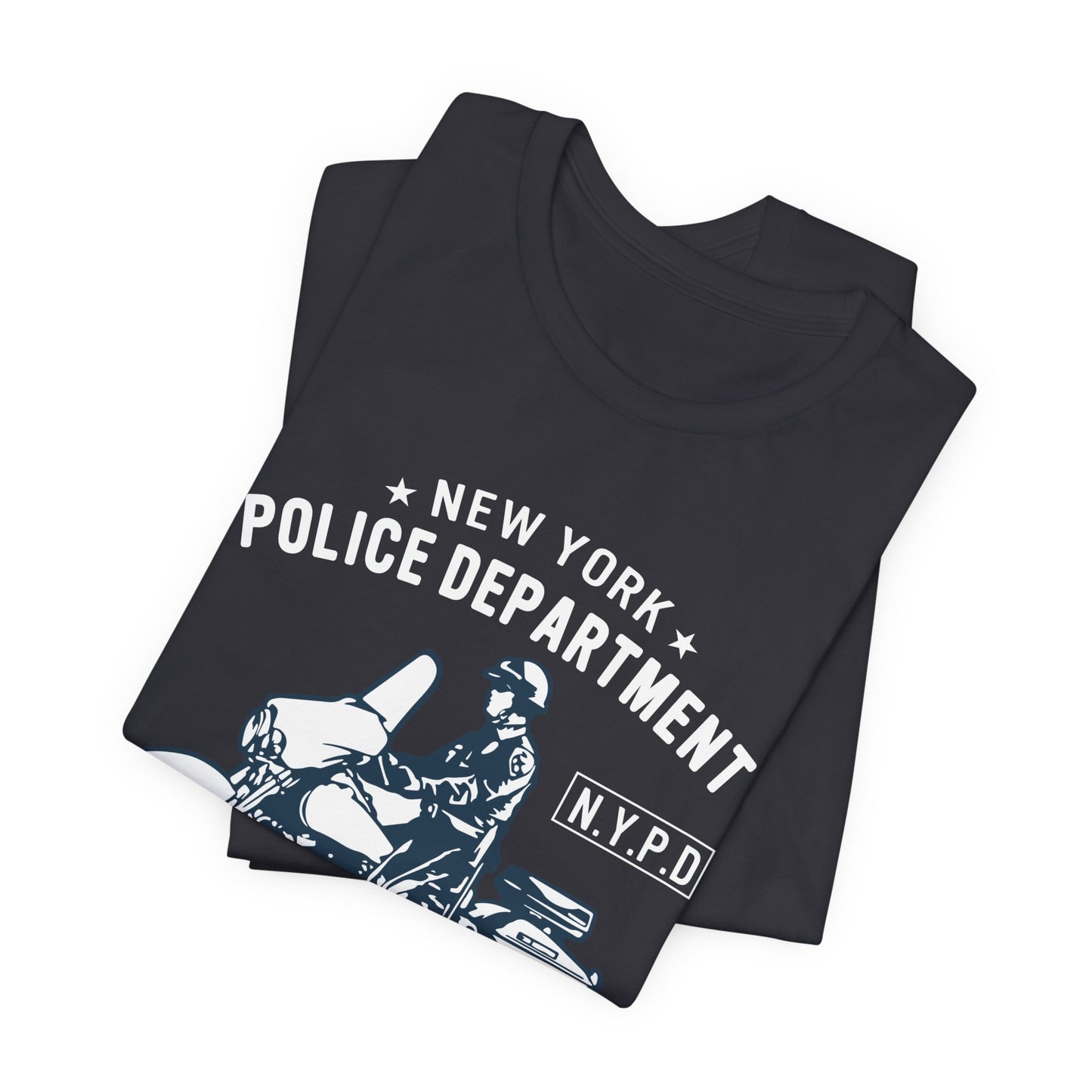 NY Police Department, Motorcycle Officer - Unisex Jersey Short Sleeve Tee - 13252