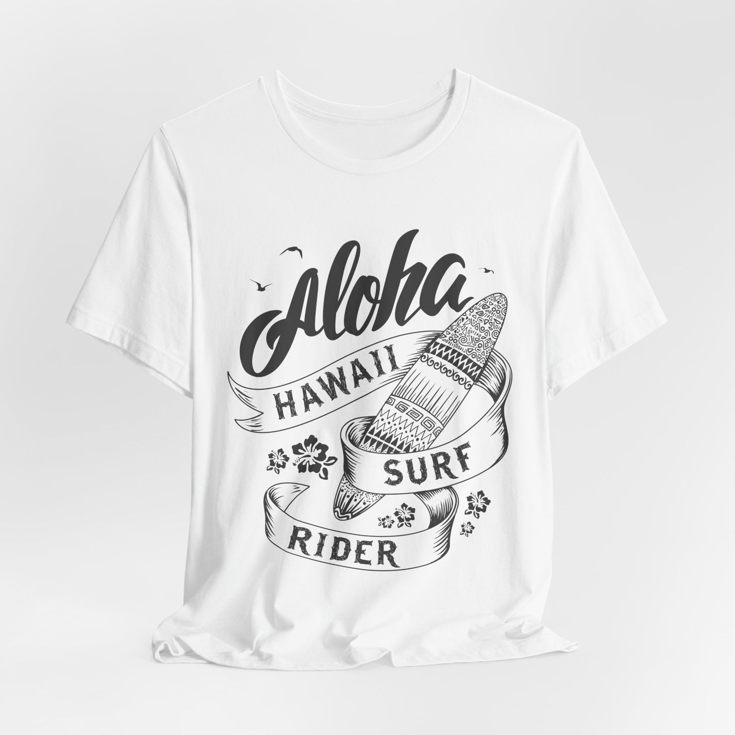 Aloha, Hawaii, Surf Rider - Unisex Jersey Short Sleeve Tee - 13181