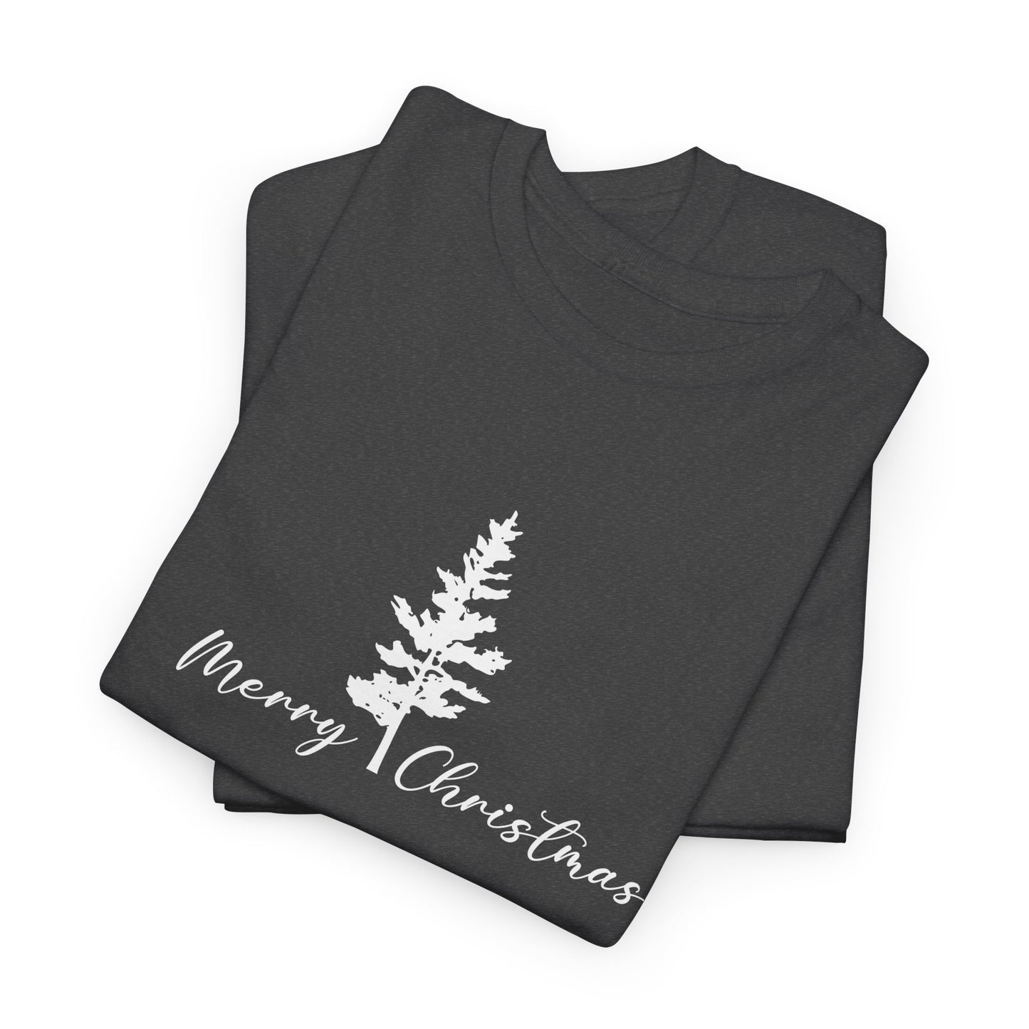 Tree, Merry Christmas - Unisex Heavy Cotton Tee - 10405