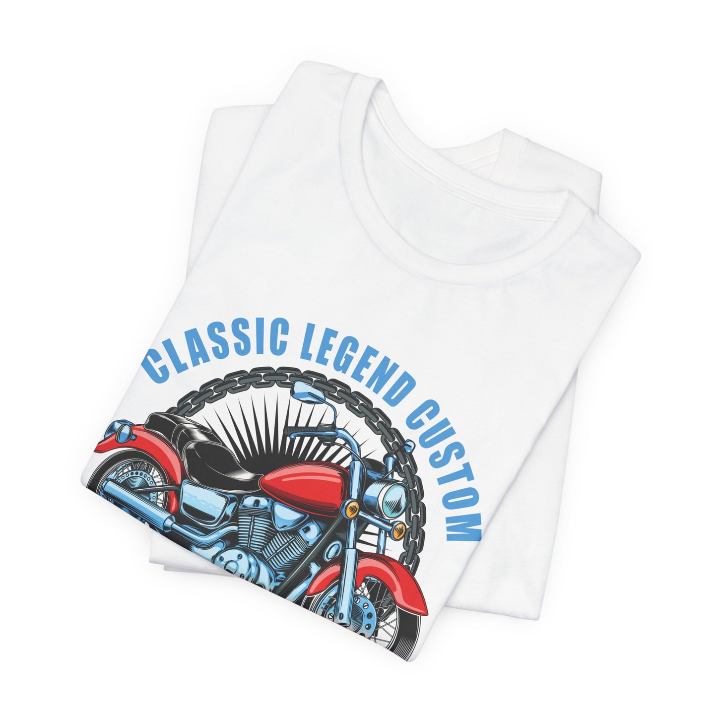 Classic Legend Custom, Motorcycle Chopper - Unisex Jersey Short Sleeve Tee - 13556
