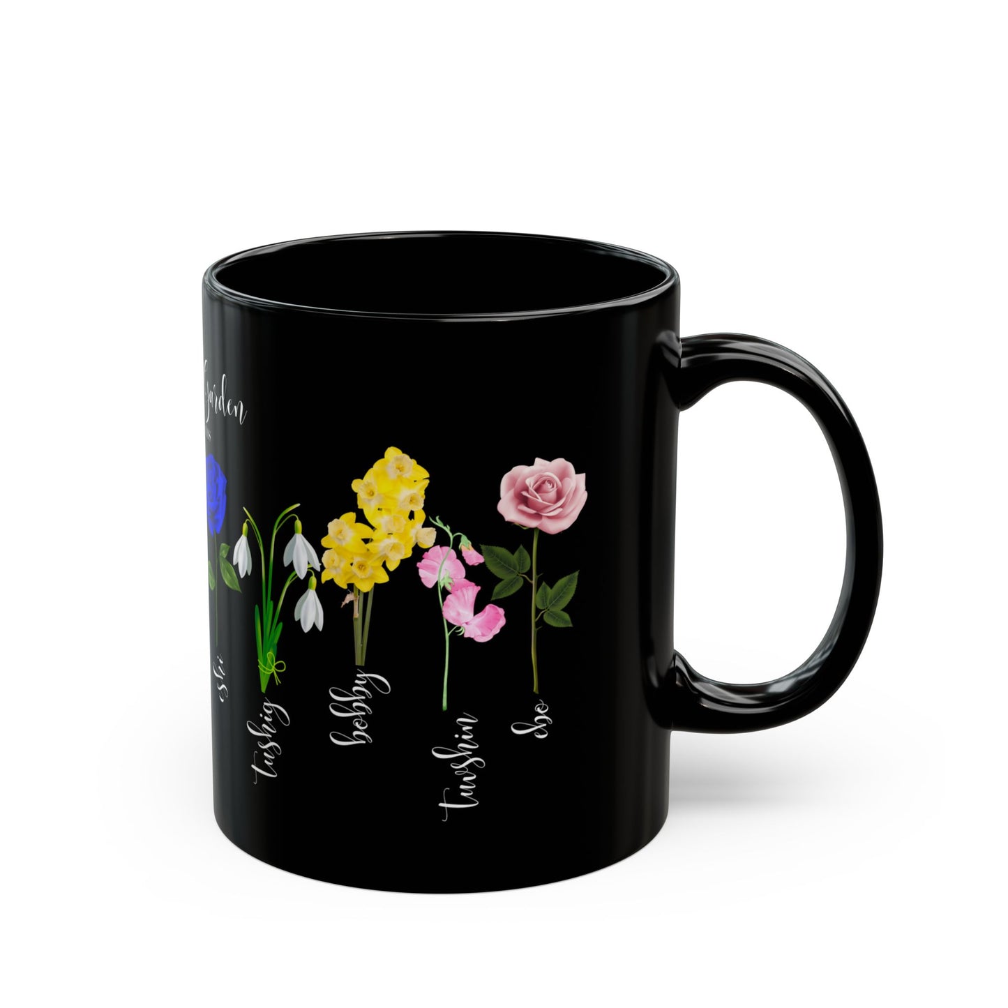 Grandma's Garden, Where Love Blooms - Black Mug