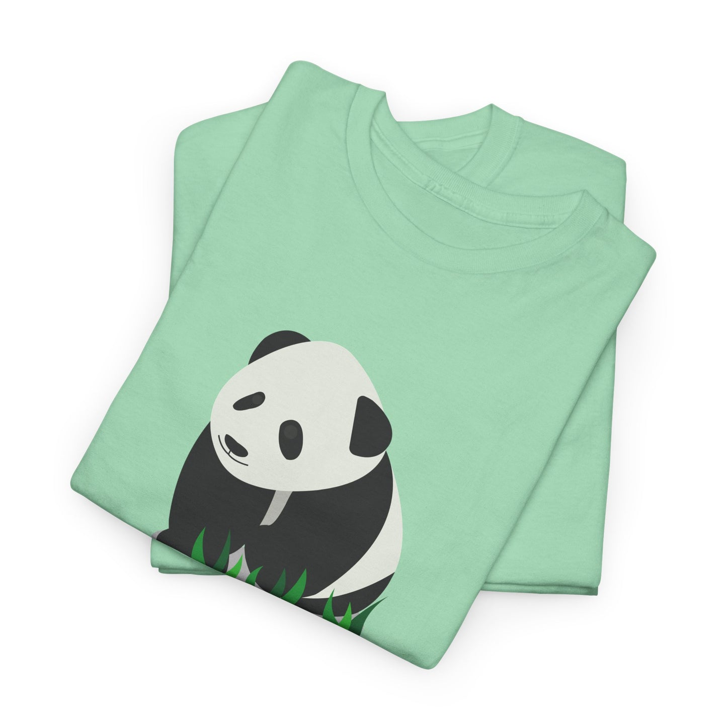 Chengdu Panda Unisex Heavy Cotton Tee - Cozy and Fun Graphic Tee for Animal Lovers - 12206
