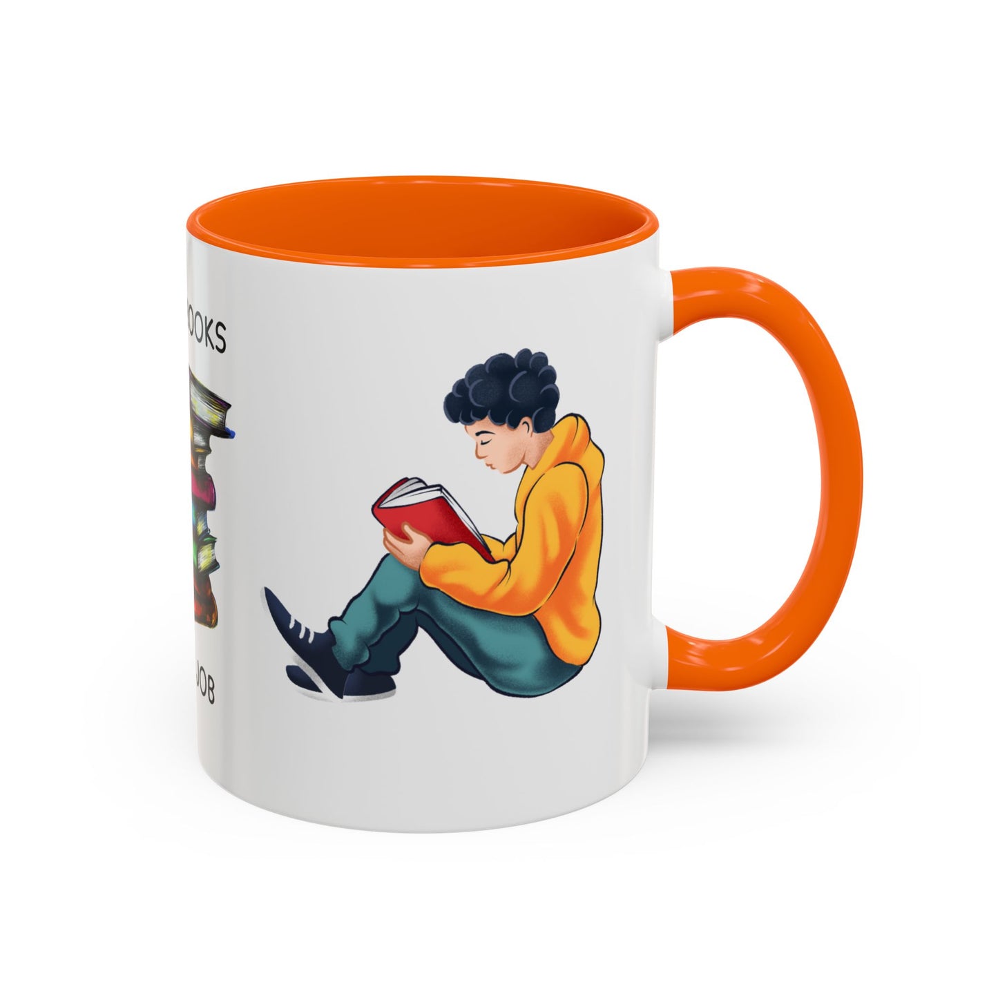 Reading Books, It's My Job - Accent Coffee Mug (11, 15oz) - 10690