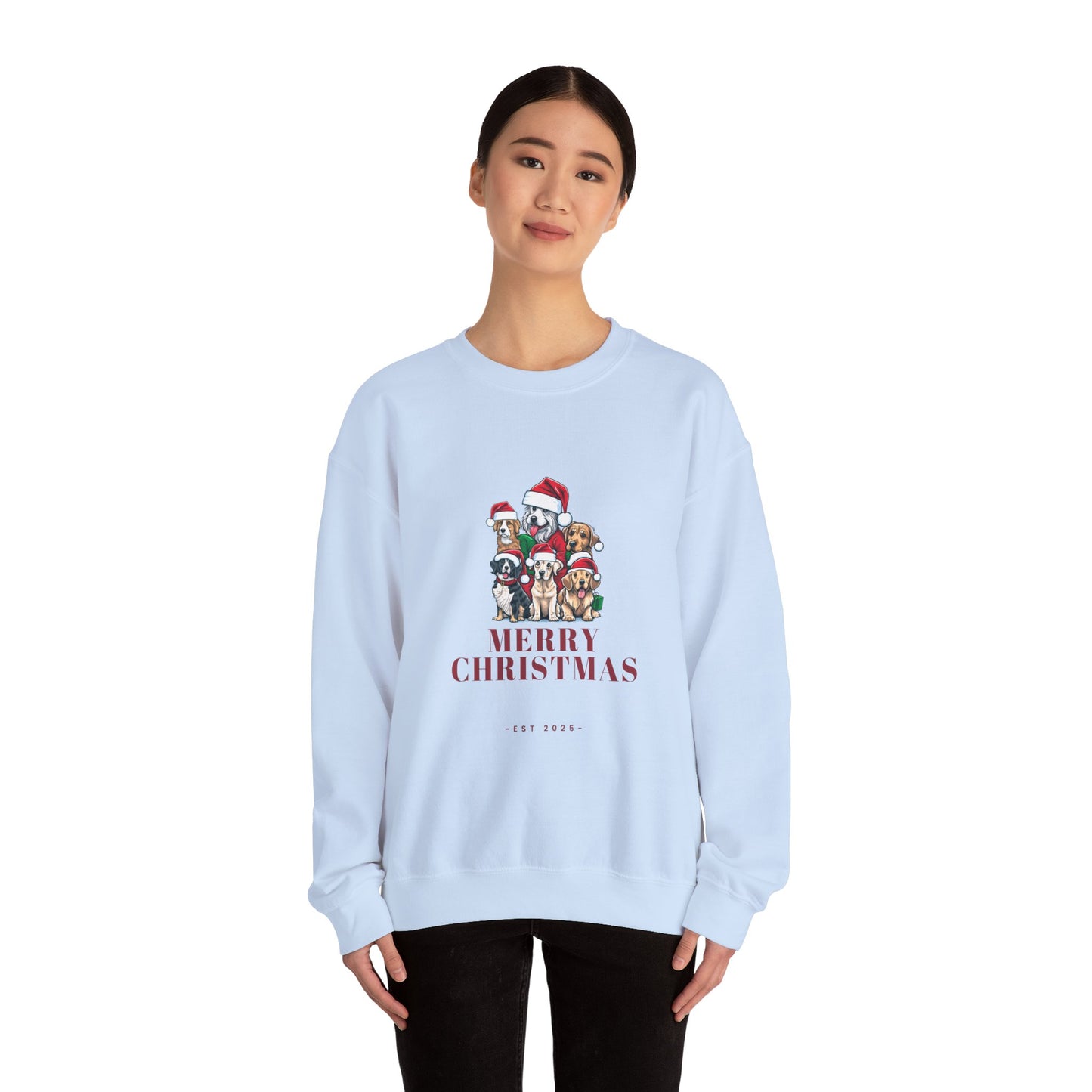 Merry Christmas, Dogs - Unisex Heavy Blend™ Crewneck Sweatshirt