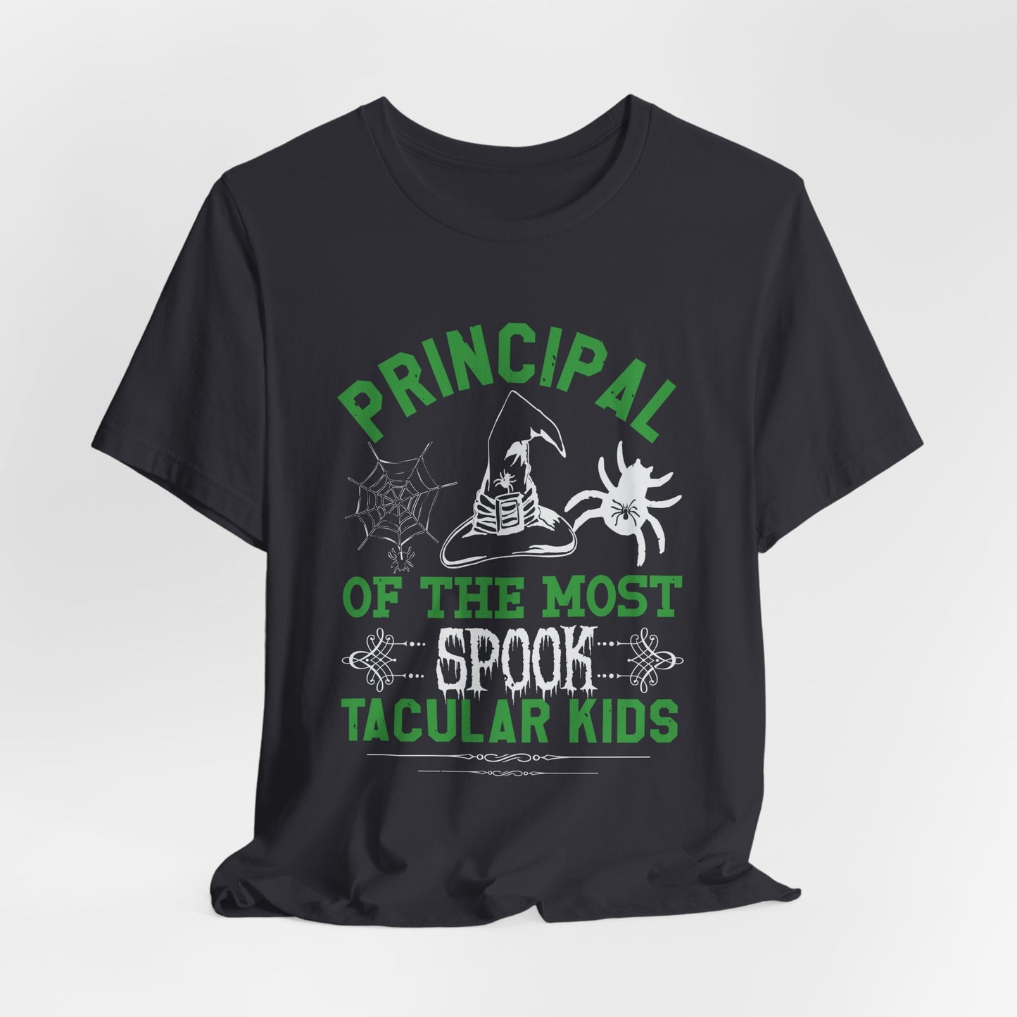 Principal of the Most Spook-Tacular Kids - Unisex Jersey Short Sleeve Tee - 12484