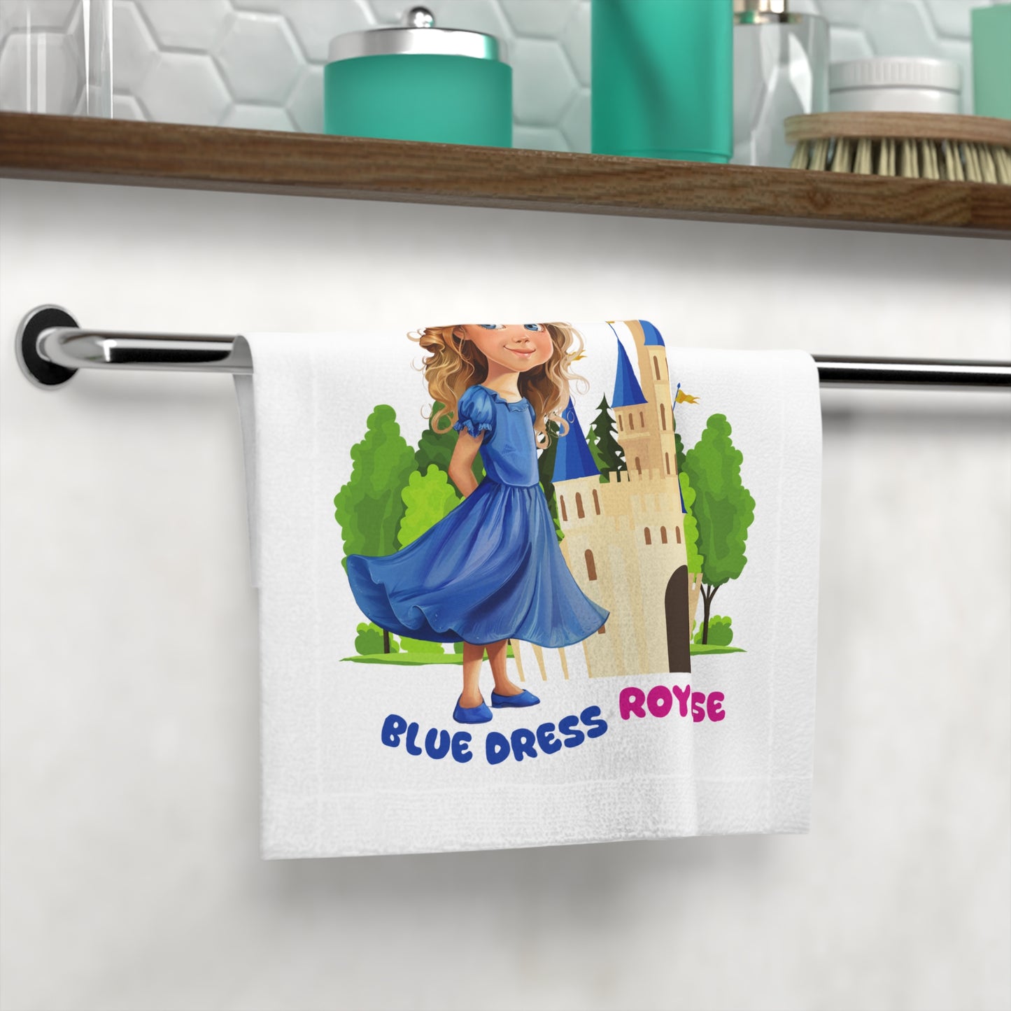 Blue Dress Princess, Royal Finesse - Face Towel