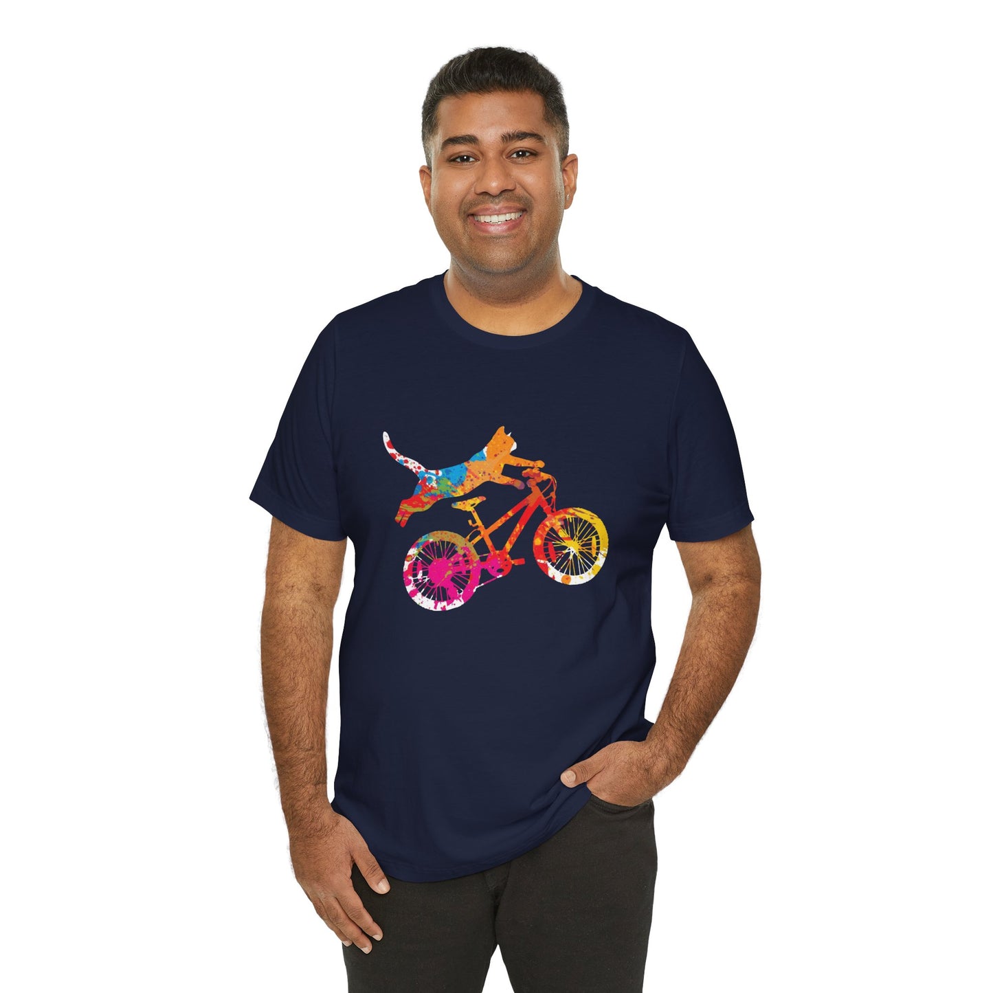 Bicycle:  Purrfect Ride - Unisex Jersey Short Sleeve Tee