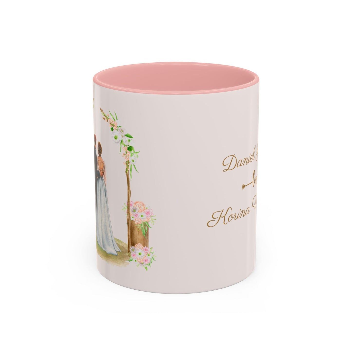 Daniel & Korina, Love, Customizable - Accent Coffee Mug (11, 15oz) - 10894