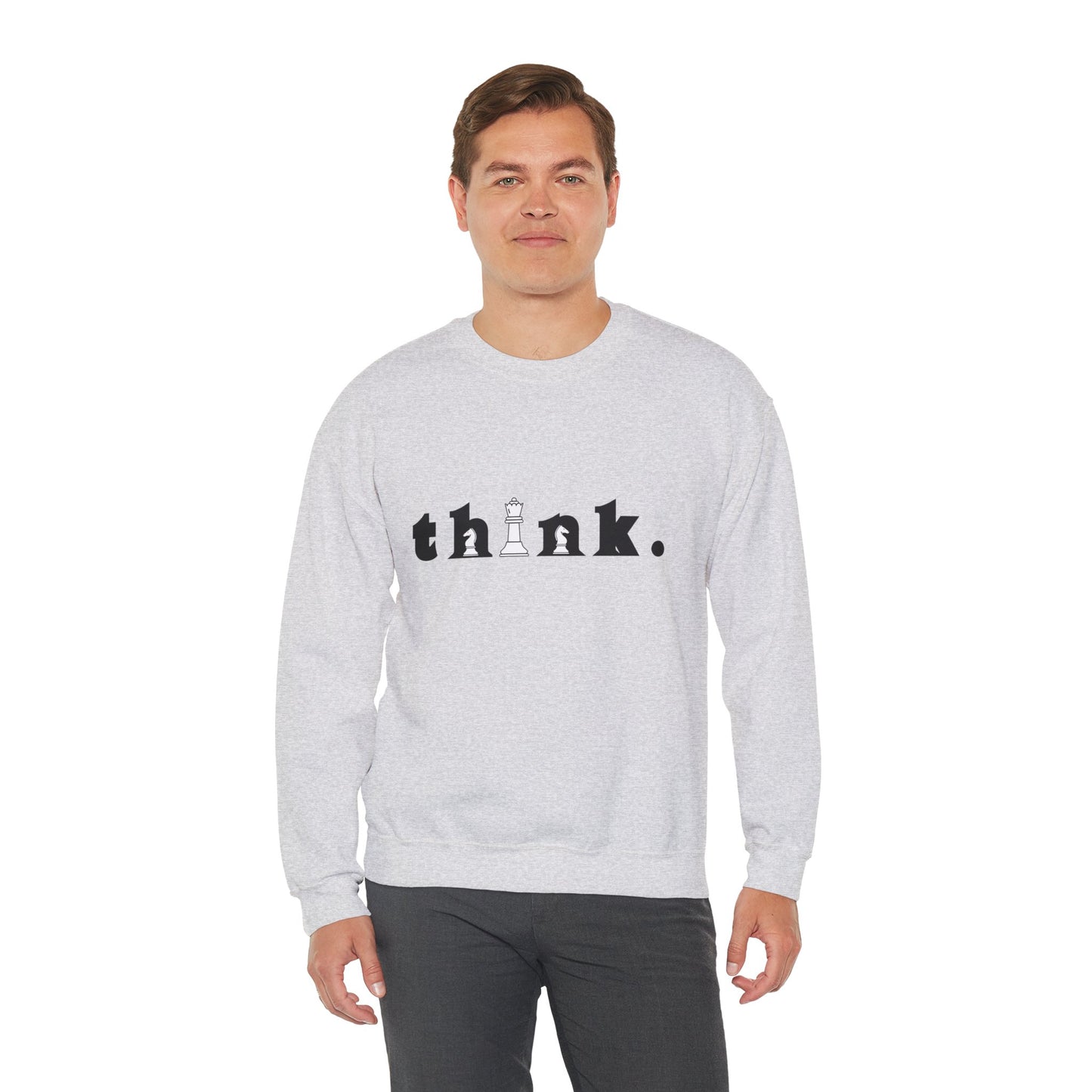 THINK - Unisex Heavy Blend™ Crewneck Sweatshirt